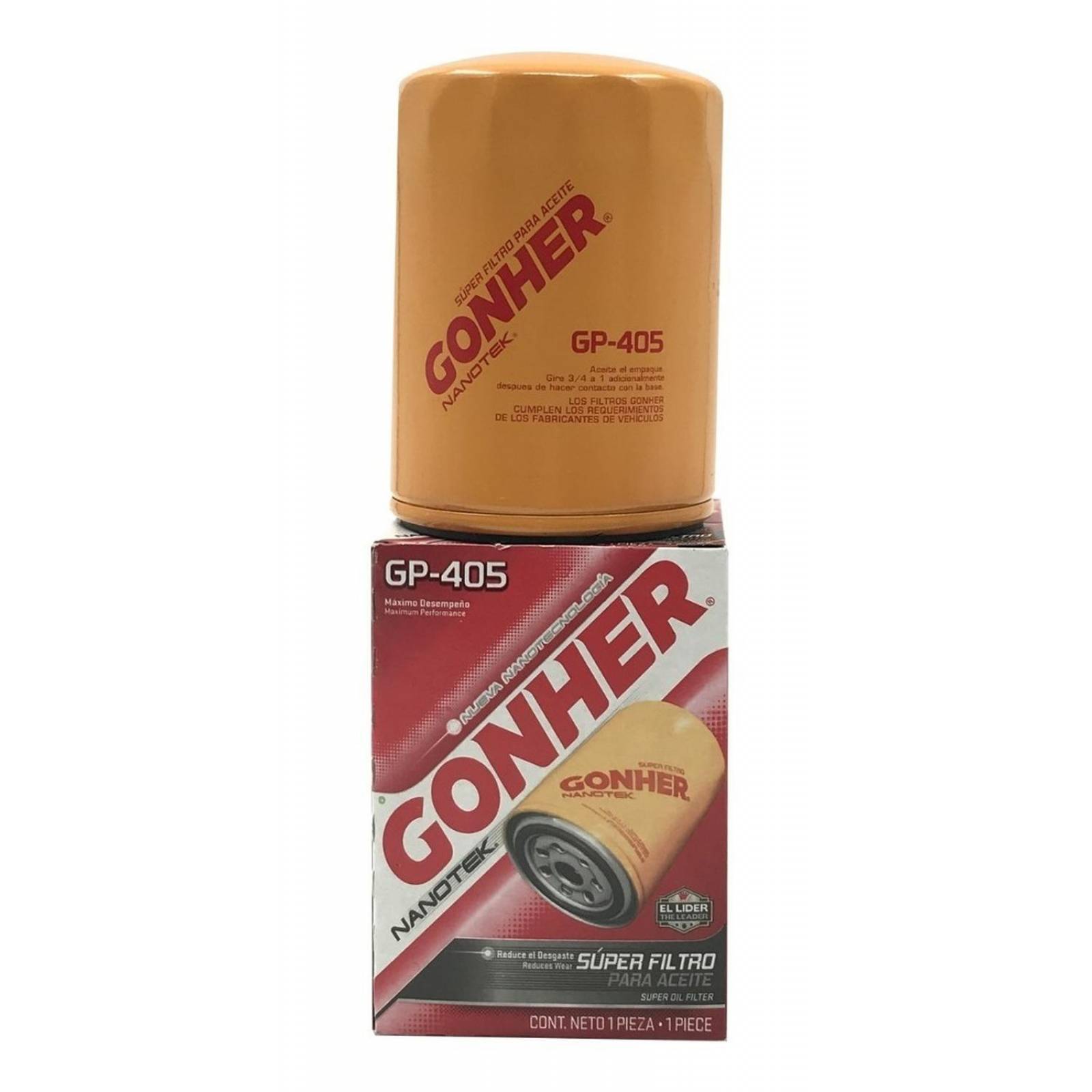 Filtro de Aceite Gp405 Gonher Nanotek 