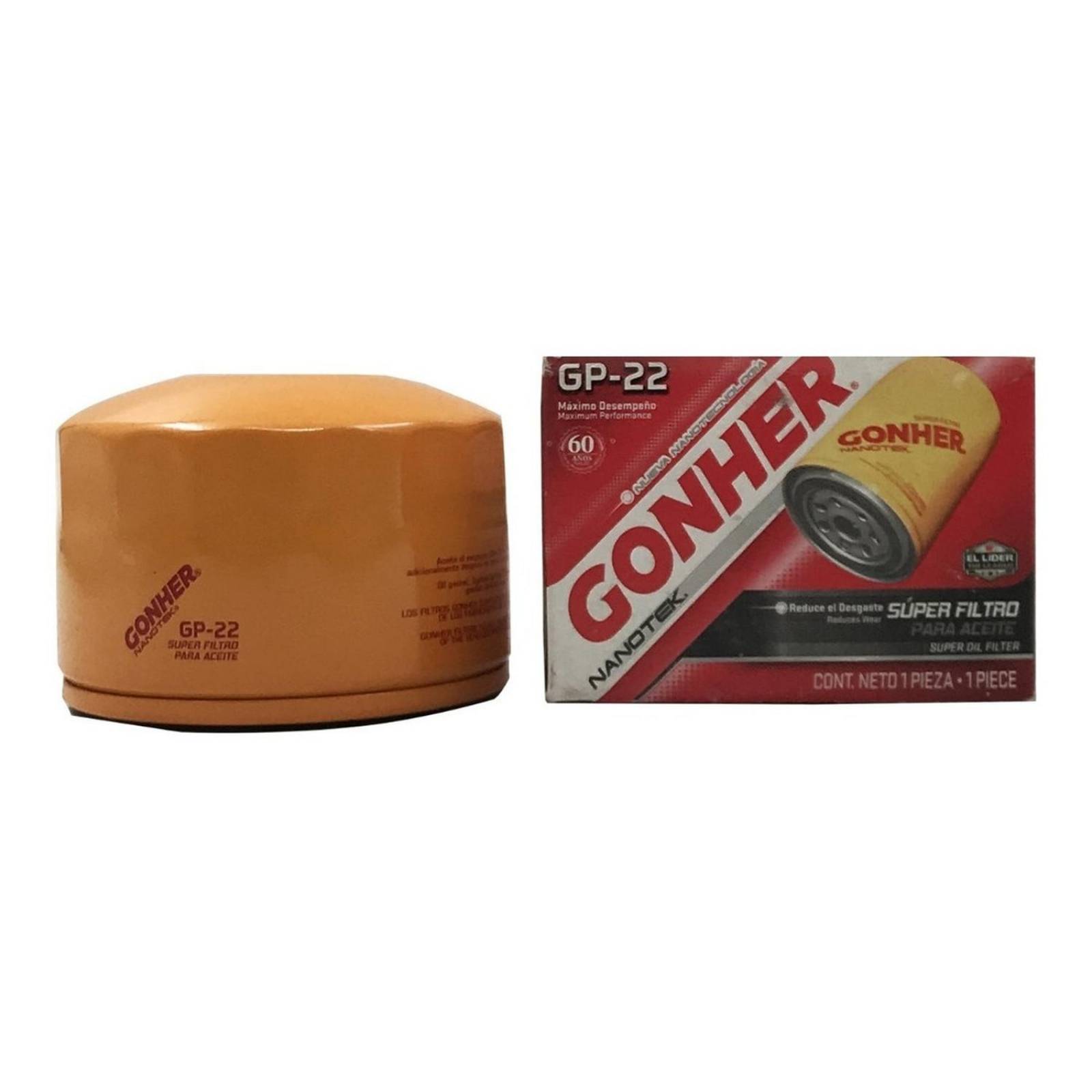 Filtro de Aceite Gp22 Gonher Nanotek 