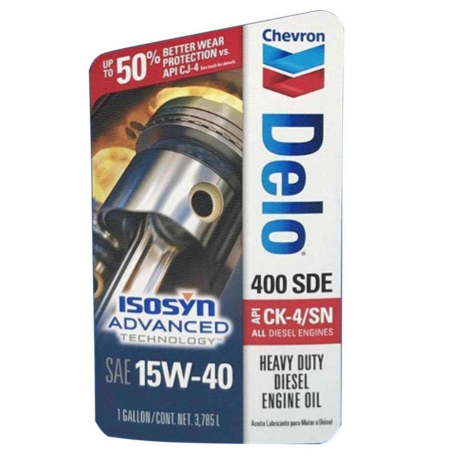 Aceite para motor a Diesel 15w40 Heavy Duty Chevron Delo 400 Sde