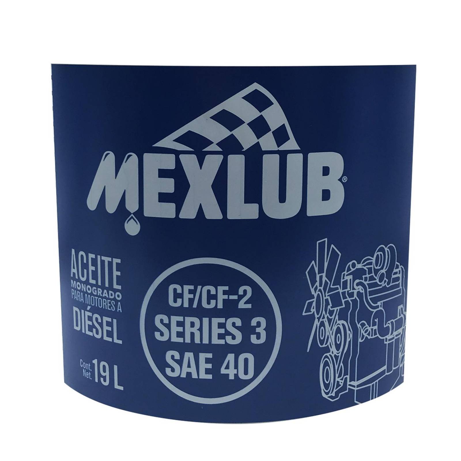 Aceite de motor Series 3 CF/CF-2 19 Litros Sae 40 Mexlub