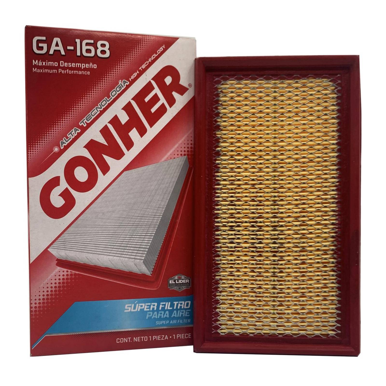 Filtro de Aire GA-168 Ford Focus 2.0 2000 al 2005 Gonher High Technology 