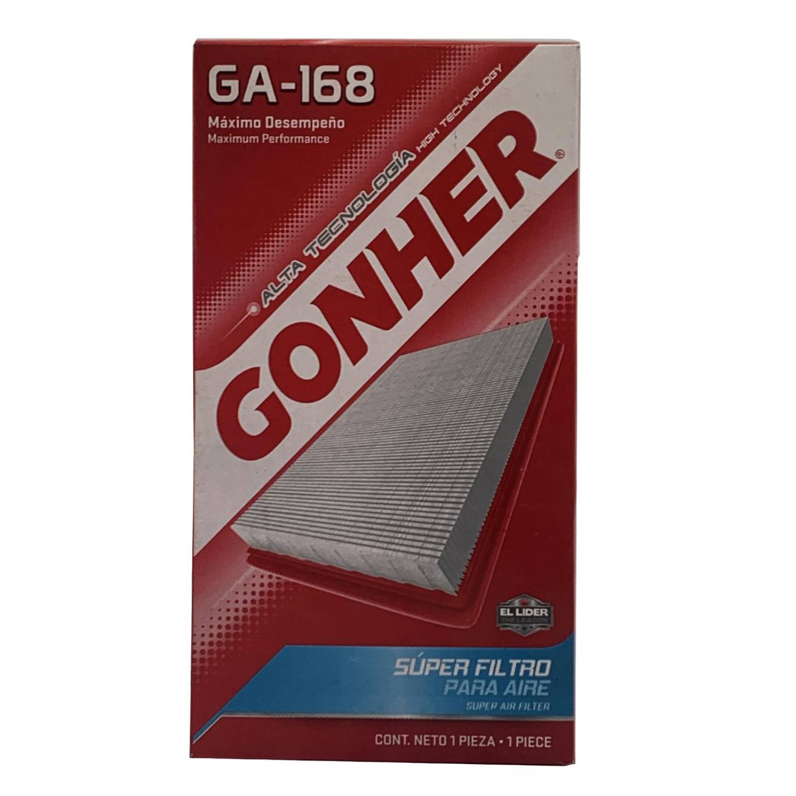 Filtro de Aire GA-168 Ford Focus 2.0 2000 al 2005 Gonher High Technology 