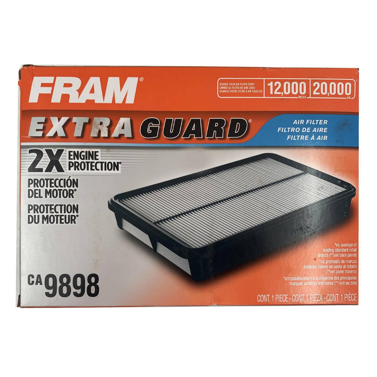 Filtro De Aire CA9898 Mazda 3 2.0L 2004 al 2013 Fram Extra Guard 