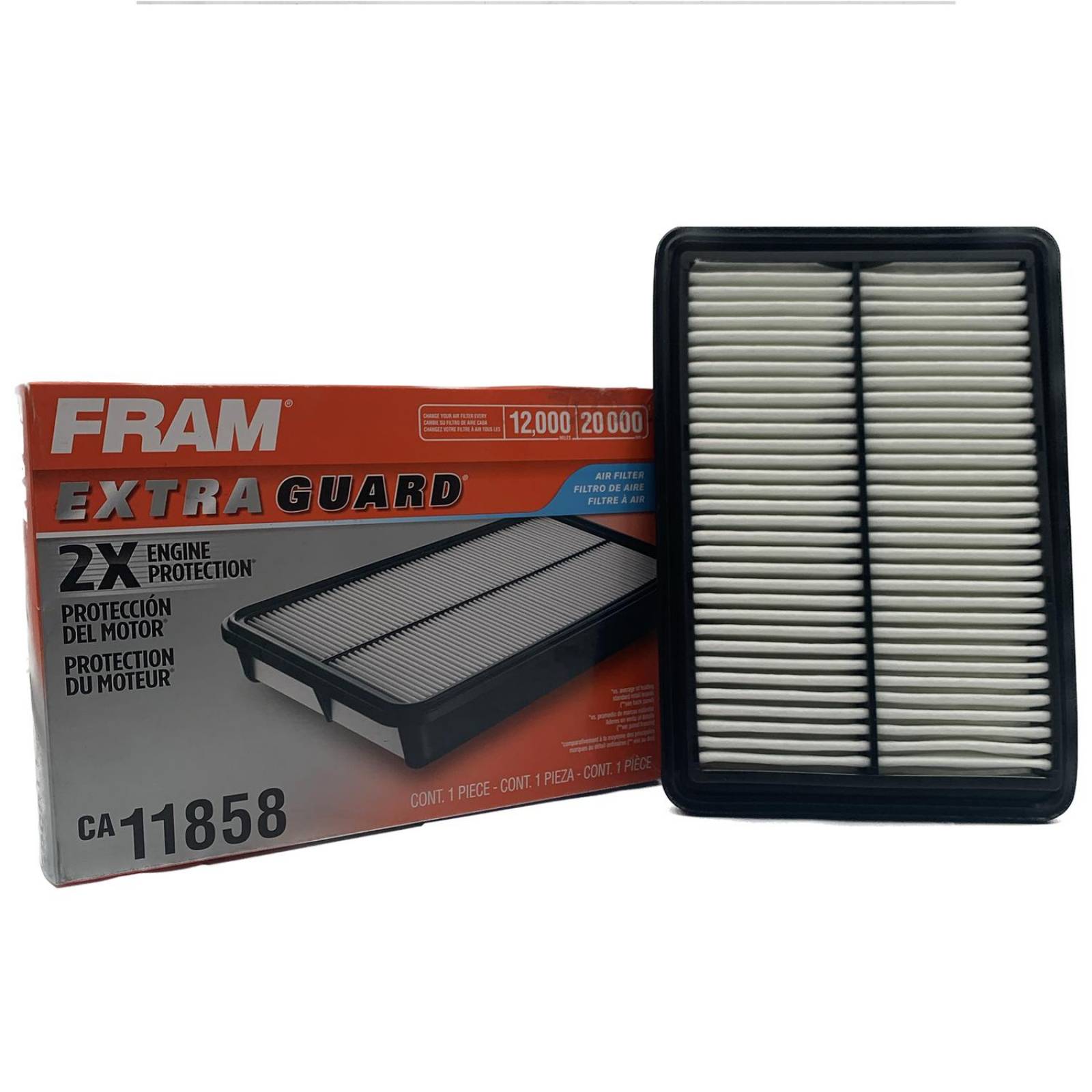 Filtro De Aire CA11858 Nissan Xtrail 2.5L 2015 al 2020 Fram Extra Guard 