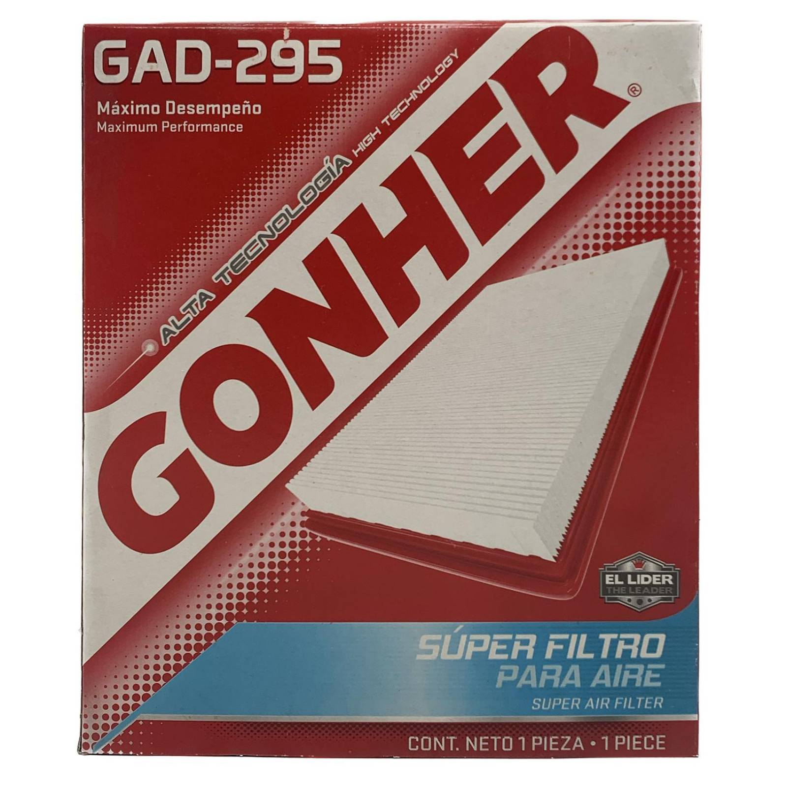 Filtro De Aire GAD-295 Nissan NP300 2.5L 2016 al 2022 Gonher High Technology 