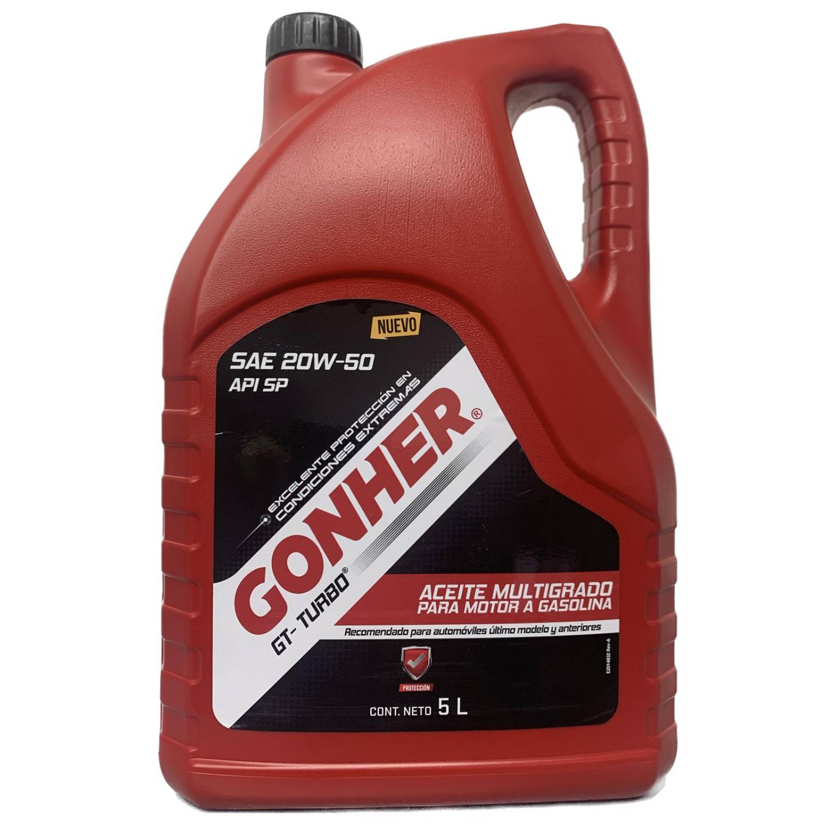 Aceite de Motor Multigrado 20W50 5 Litros Gonher GT Turbo 