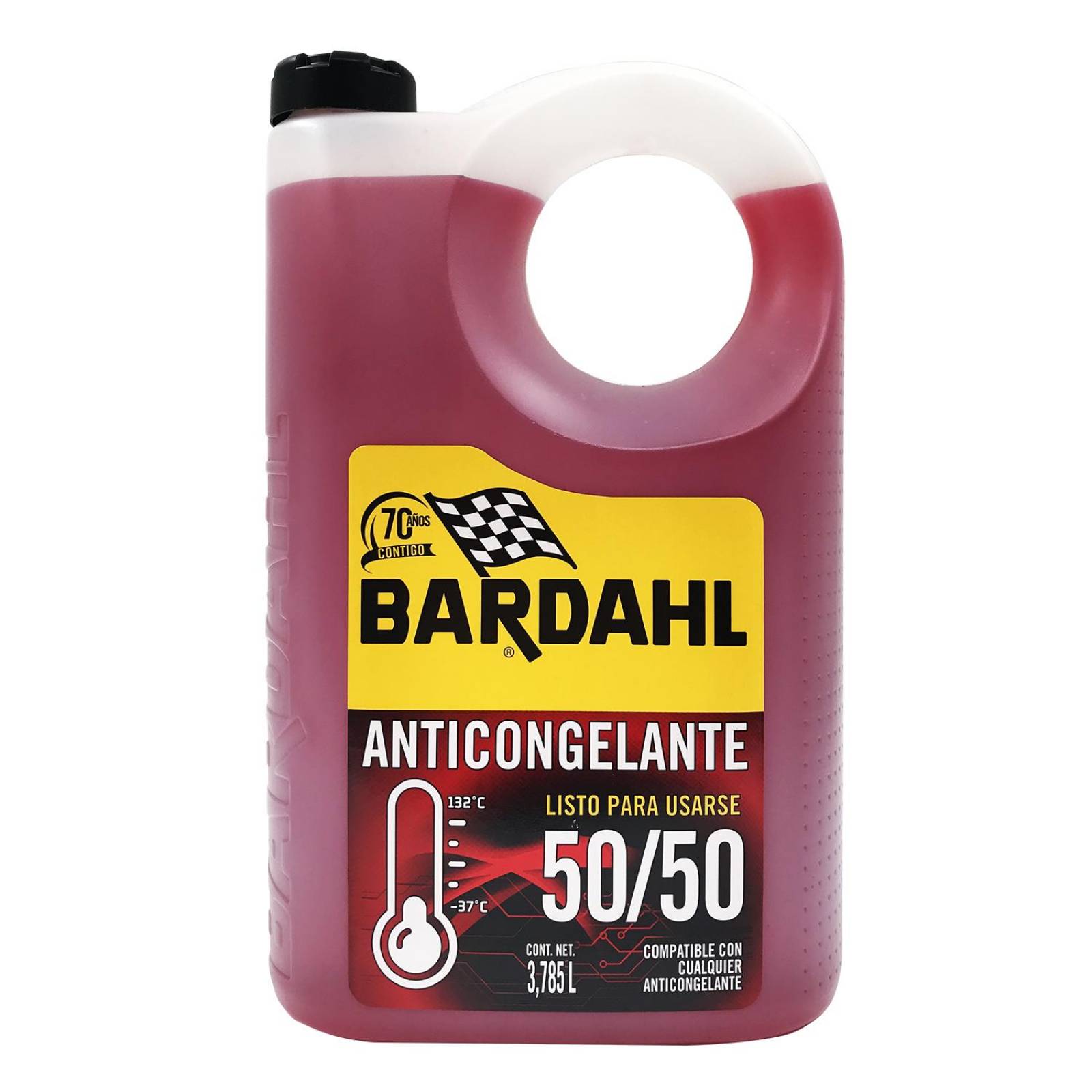 Anticongelante Listo para usar 3.785L Prestone Rojo 50/50 Organico 