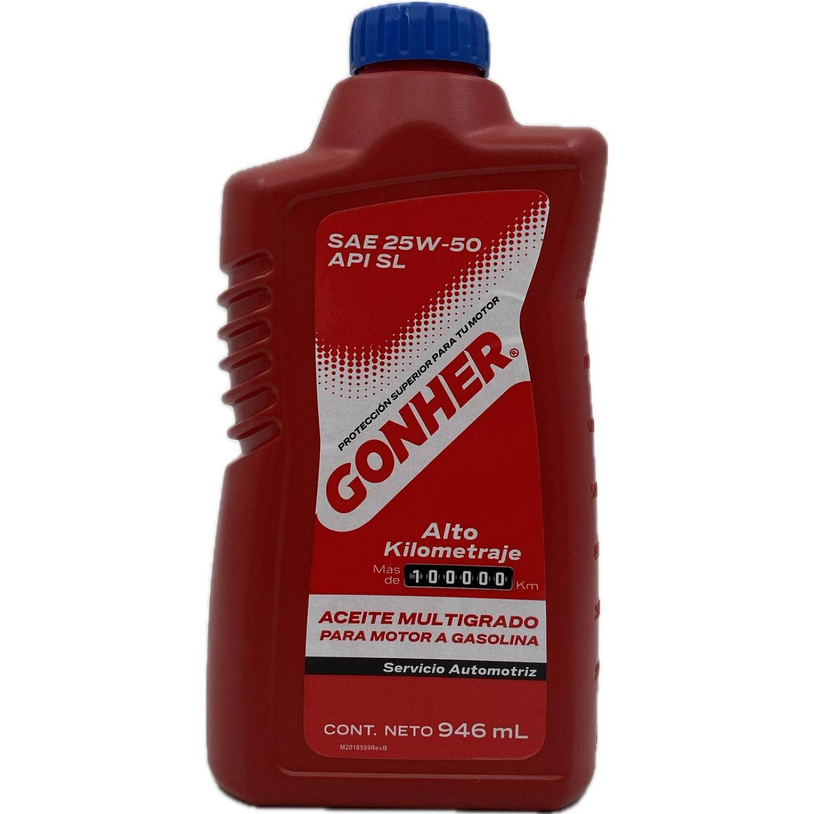 Aceite Multigrado de Motor Alto Kilometraje 1 Litro Gonher 25W50 