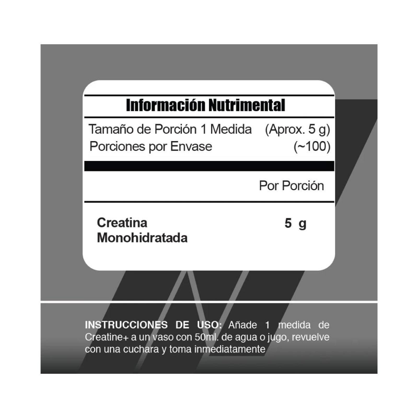 Creatina Meta Nutrition Creatine+ Monohidratada 100 Serv. 