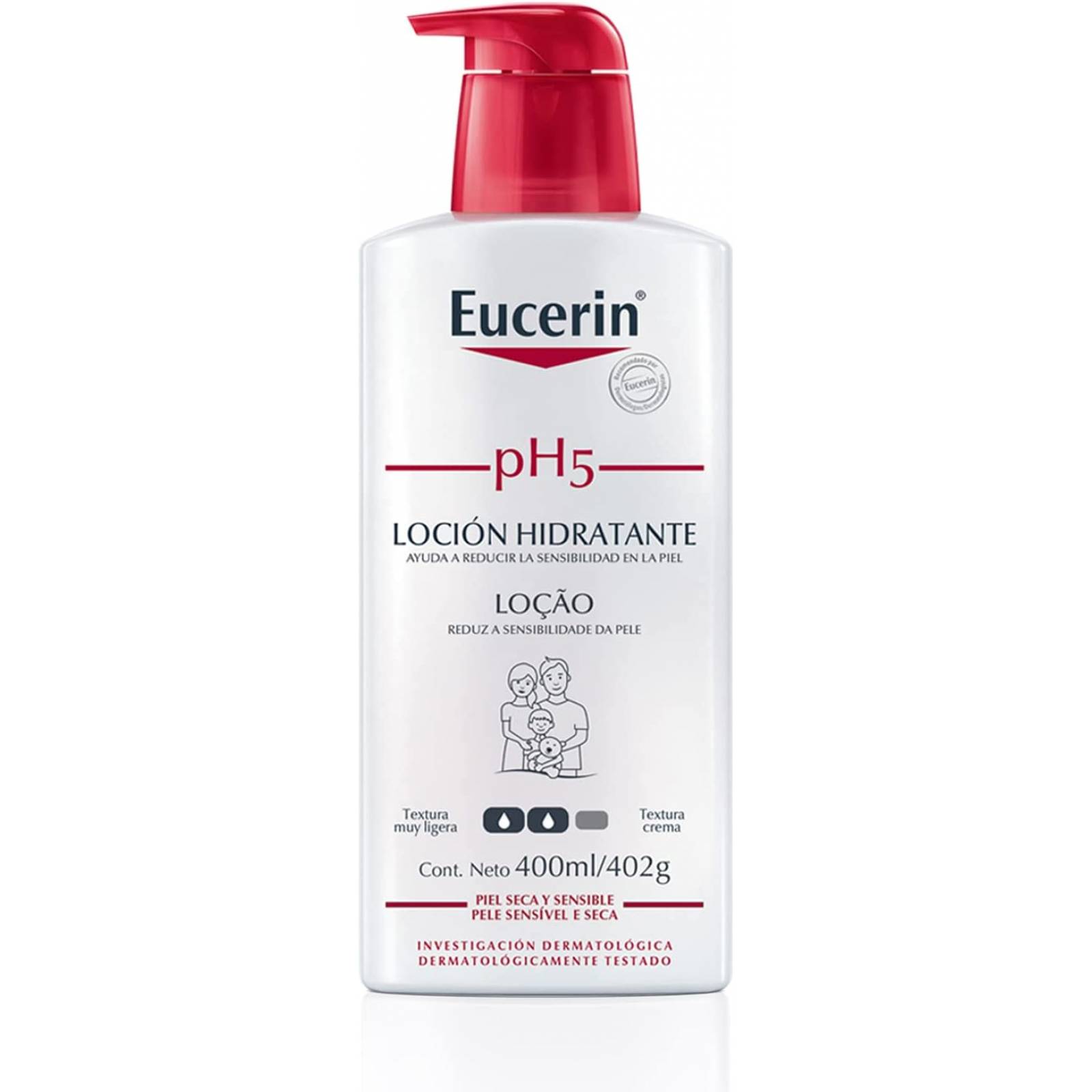 Eucerin Ph5 Crema Corporal para Piel Sensible o Seca, 400 ml