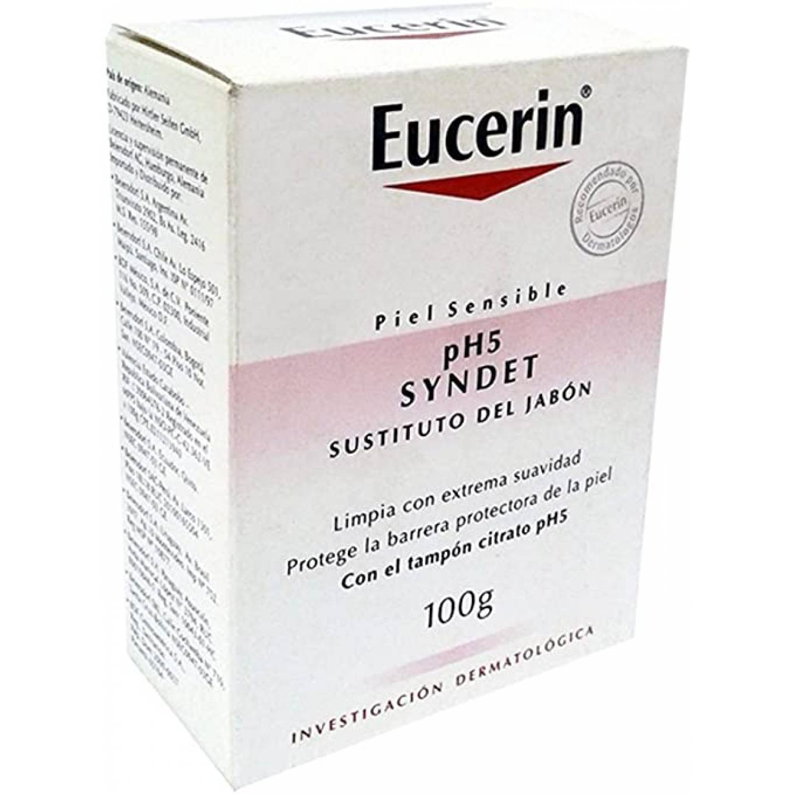 Eucerin Ph5 Jabón barra Dermolimpiador piel sensible, 100g