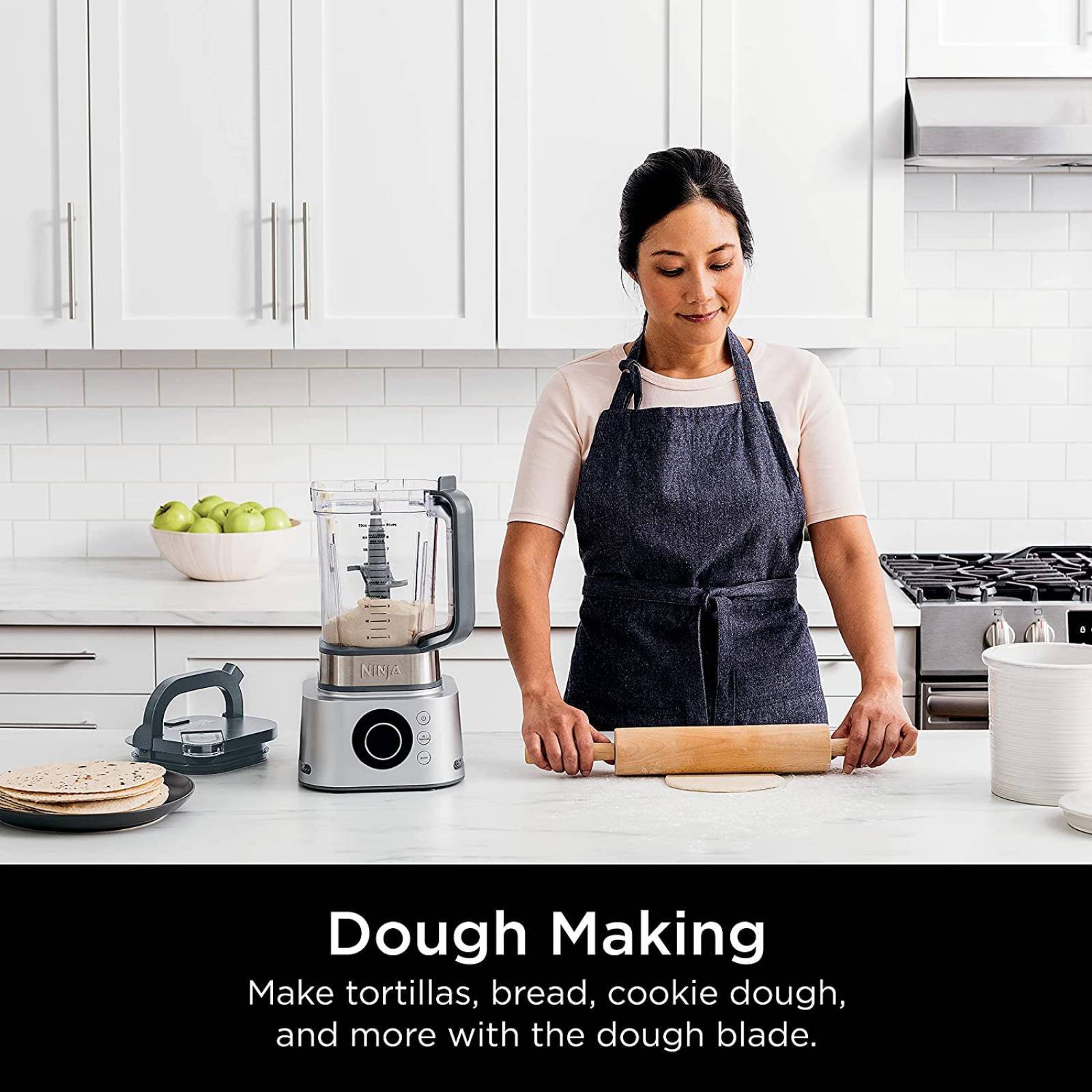 Ninja SS401 Foodi Power Blender Ultimate System con jarra de mezcla y procesamiento de alimentos de 70 onzas, 7 funciones