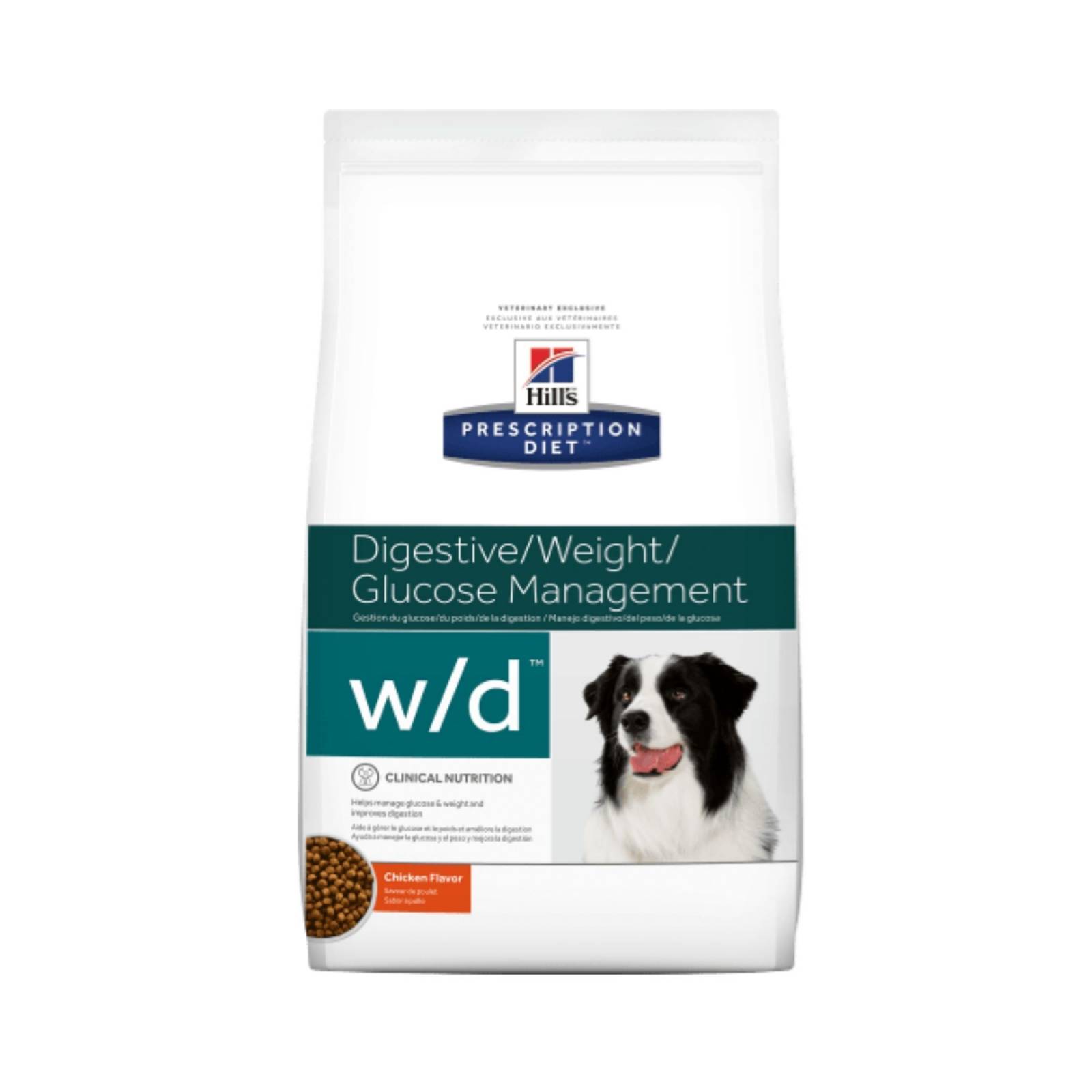 Hill's prescription diet w/d canine dry hill's prescription diet de 12.5 kg  