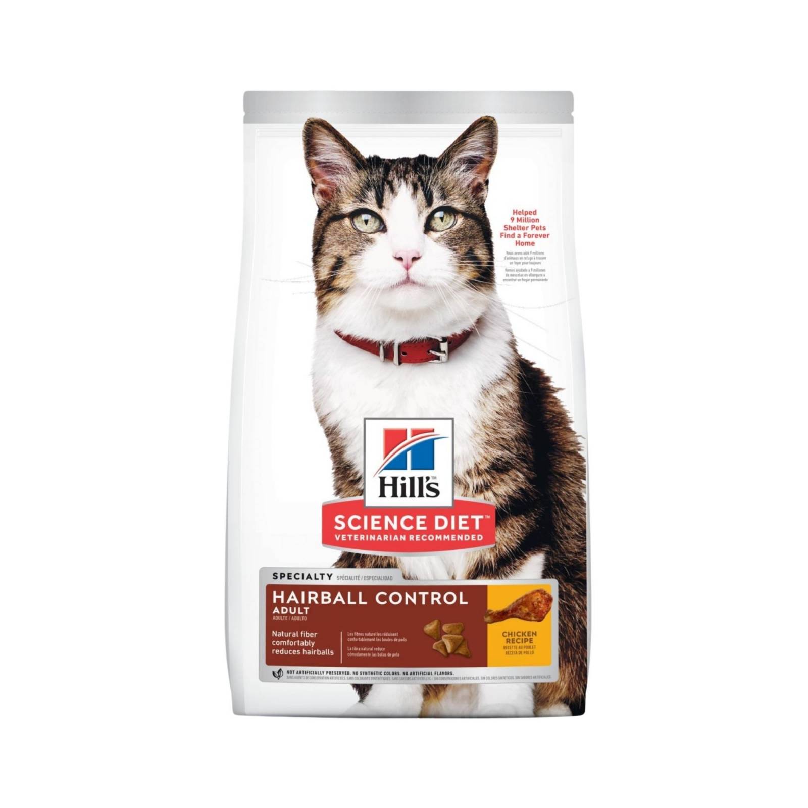 HILL'S SCIENCE DIET ADULT HAIRBALL CONTROL HILL'S SCIENCE DIET DE 1.6 Kg