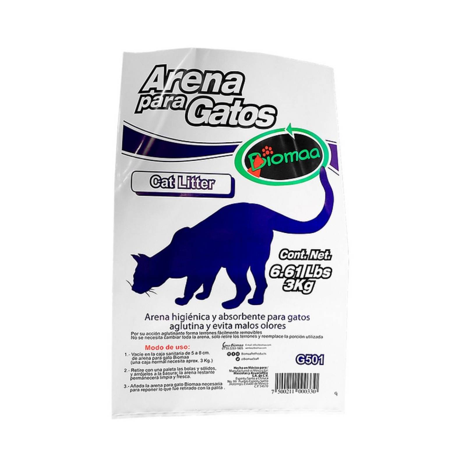  Biomaa arena aglutinante para gatos 3 kilos