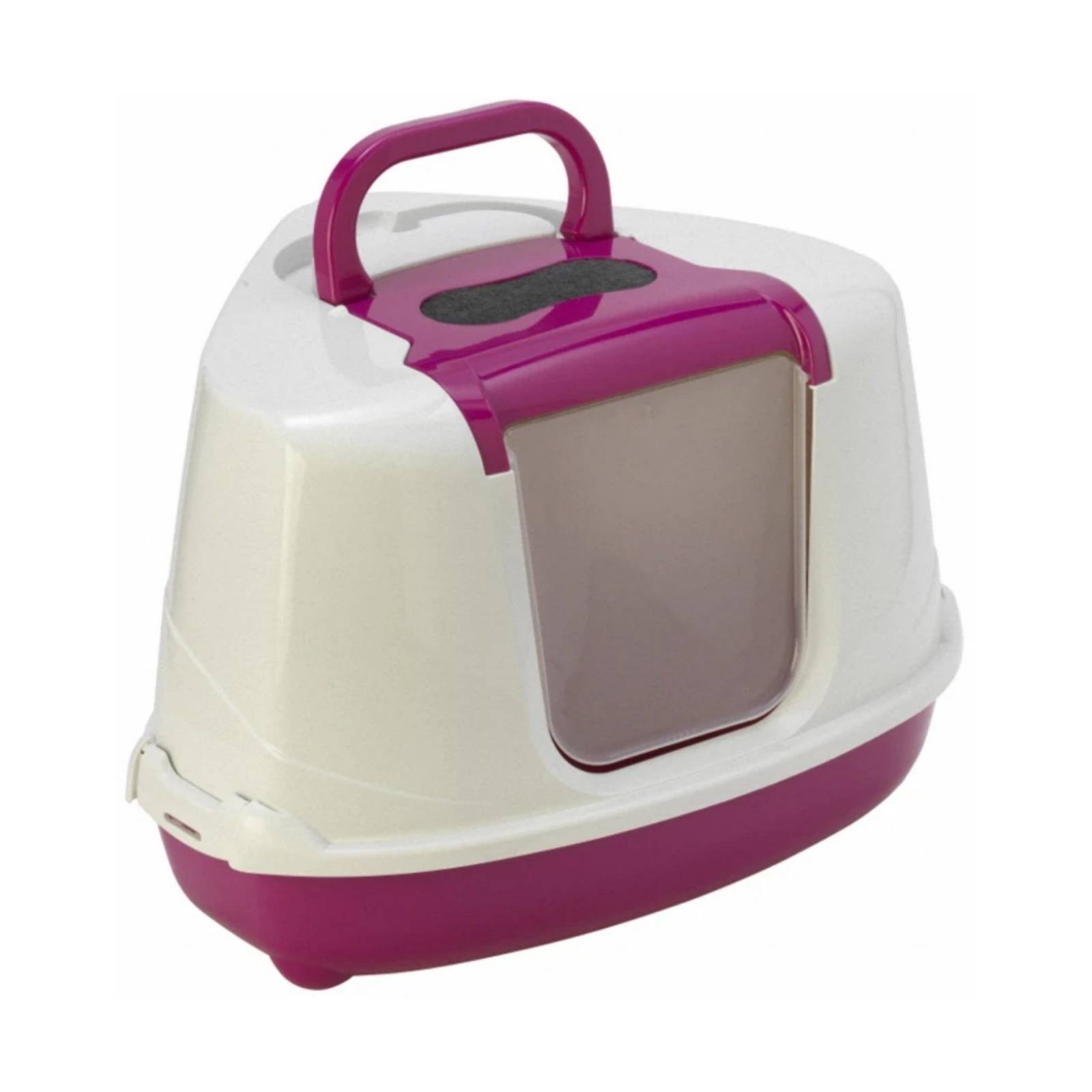 MODERNA ARENERO PARA GATO FLIP CORNER ROSA