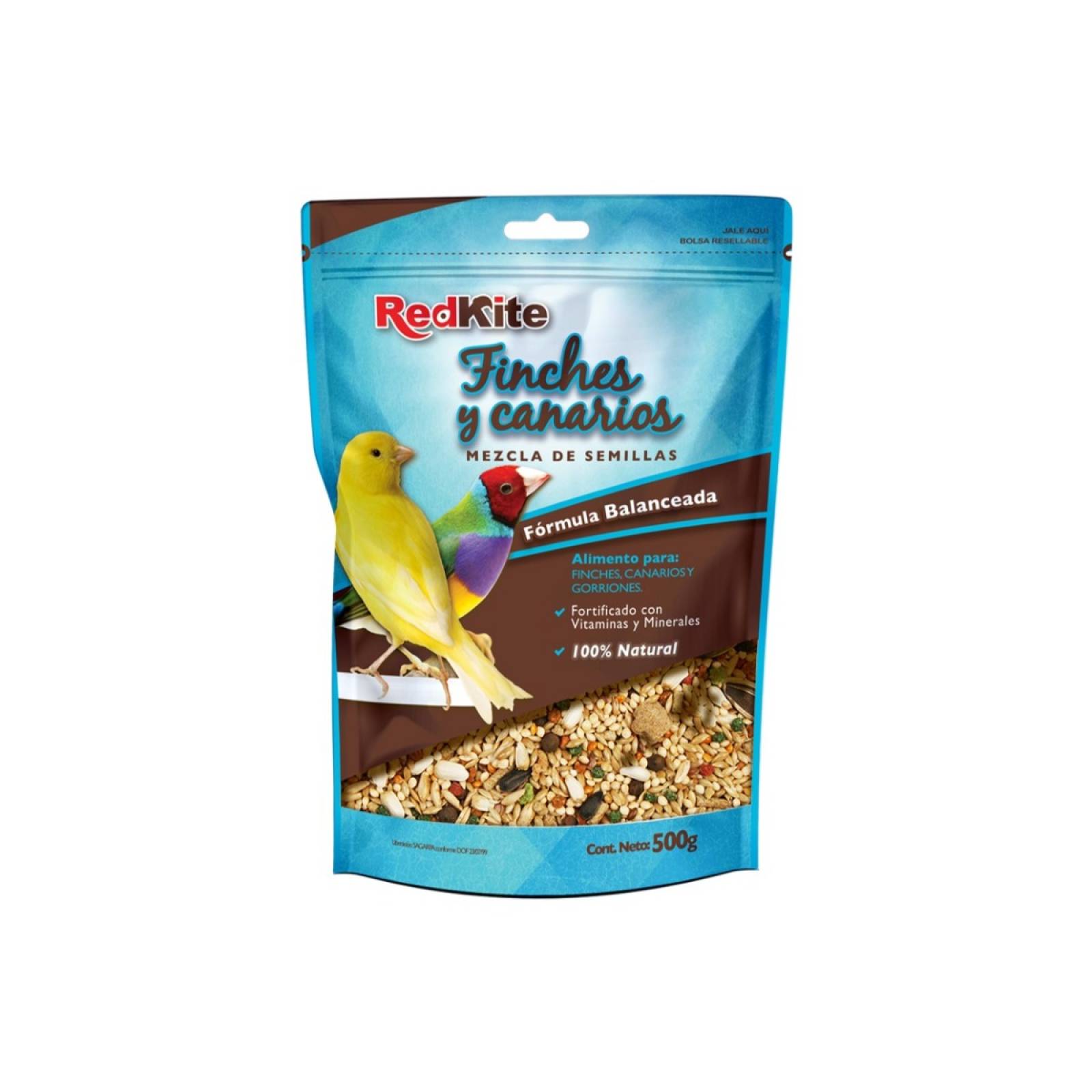 REDKITE MEZCLA PARA CANARIOS & FINCHES 500 gr