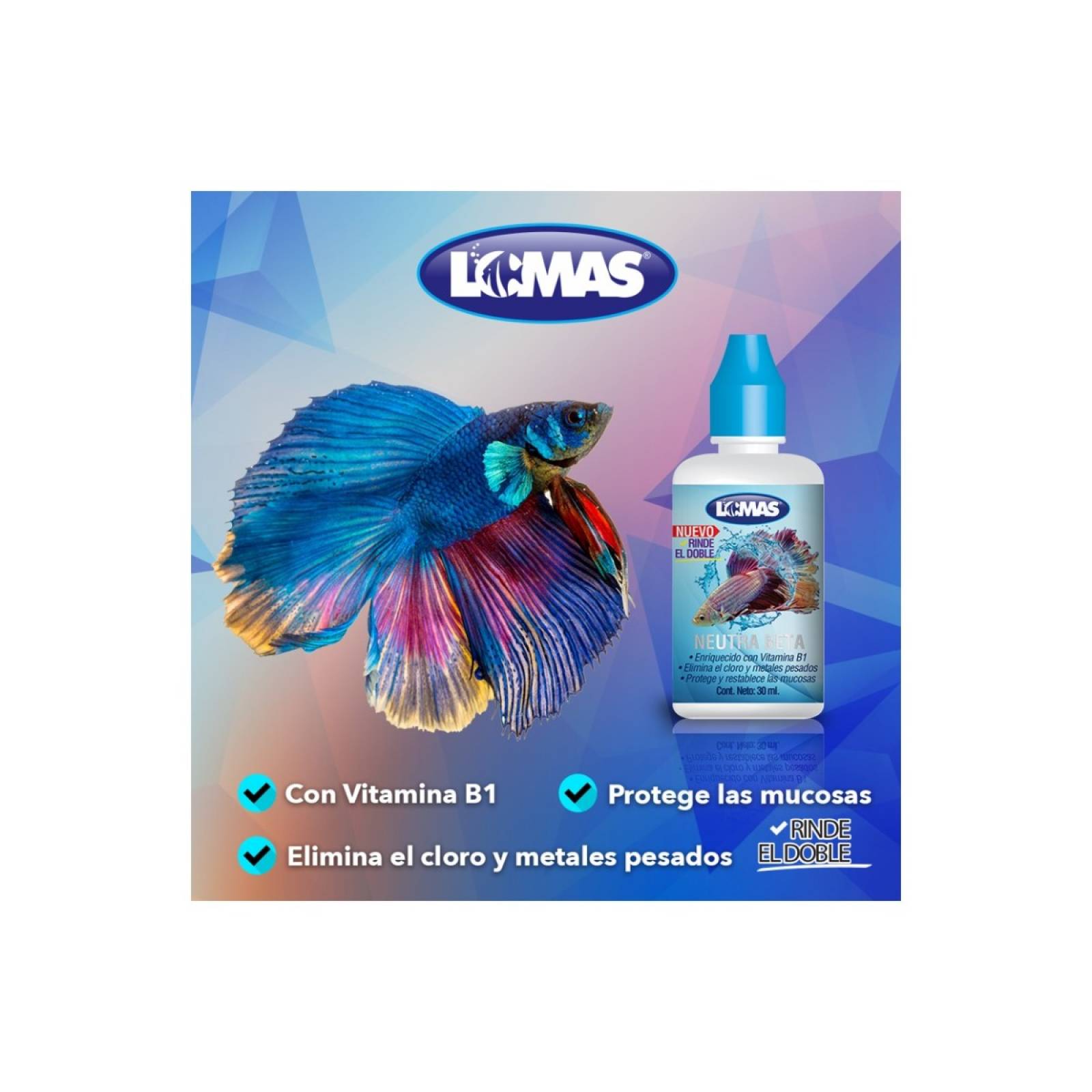 Acuario lomas neutra betta 30 ml