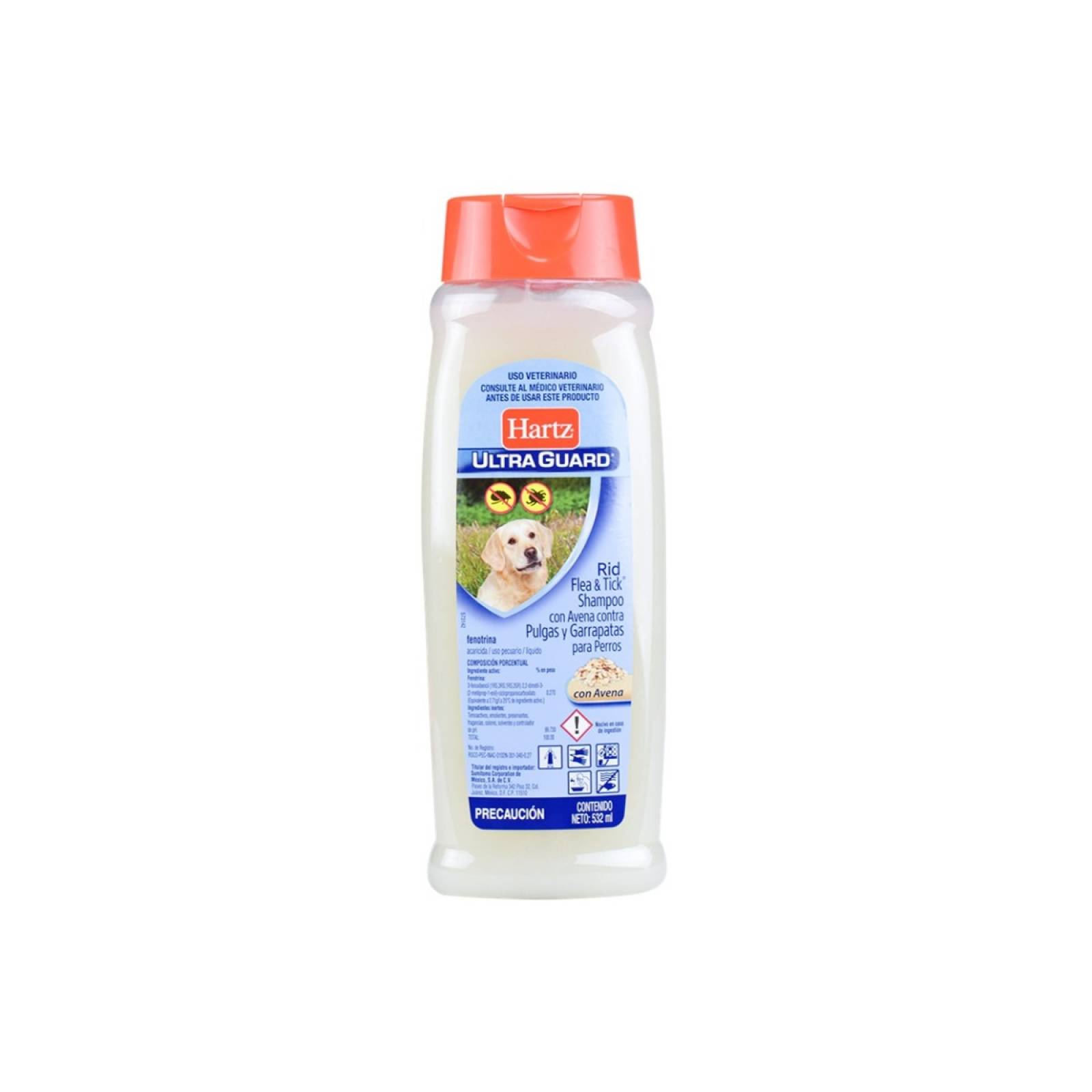 Hartz shampoo antipulgas- avena 532 ml