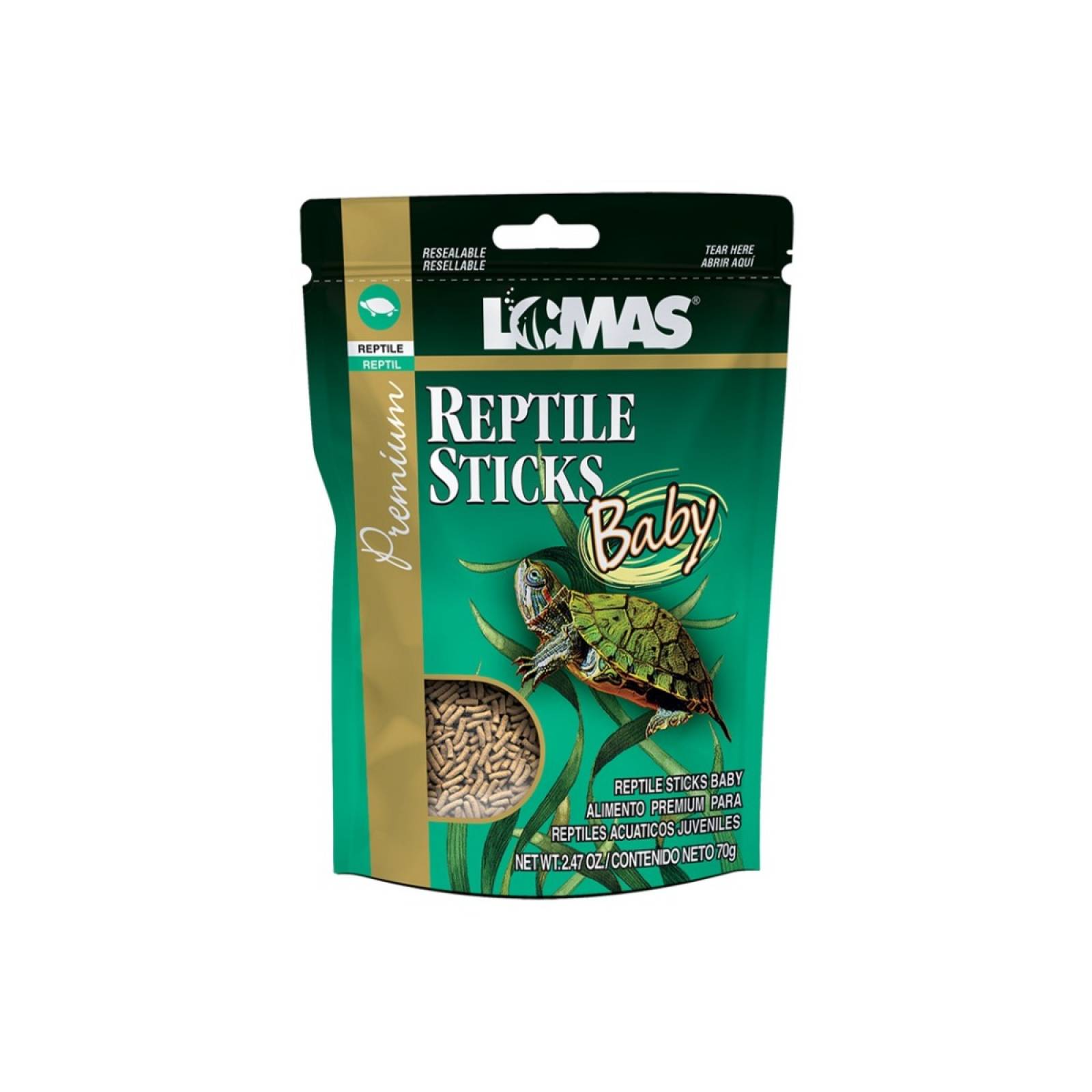 Acuario lomas reptiles sticks baby 70 gr