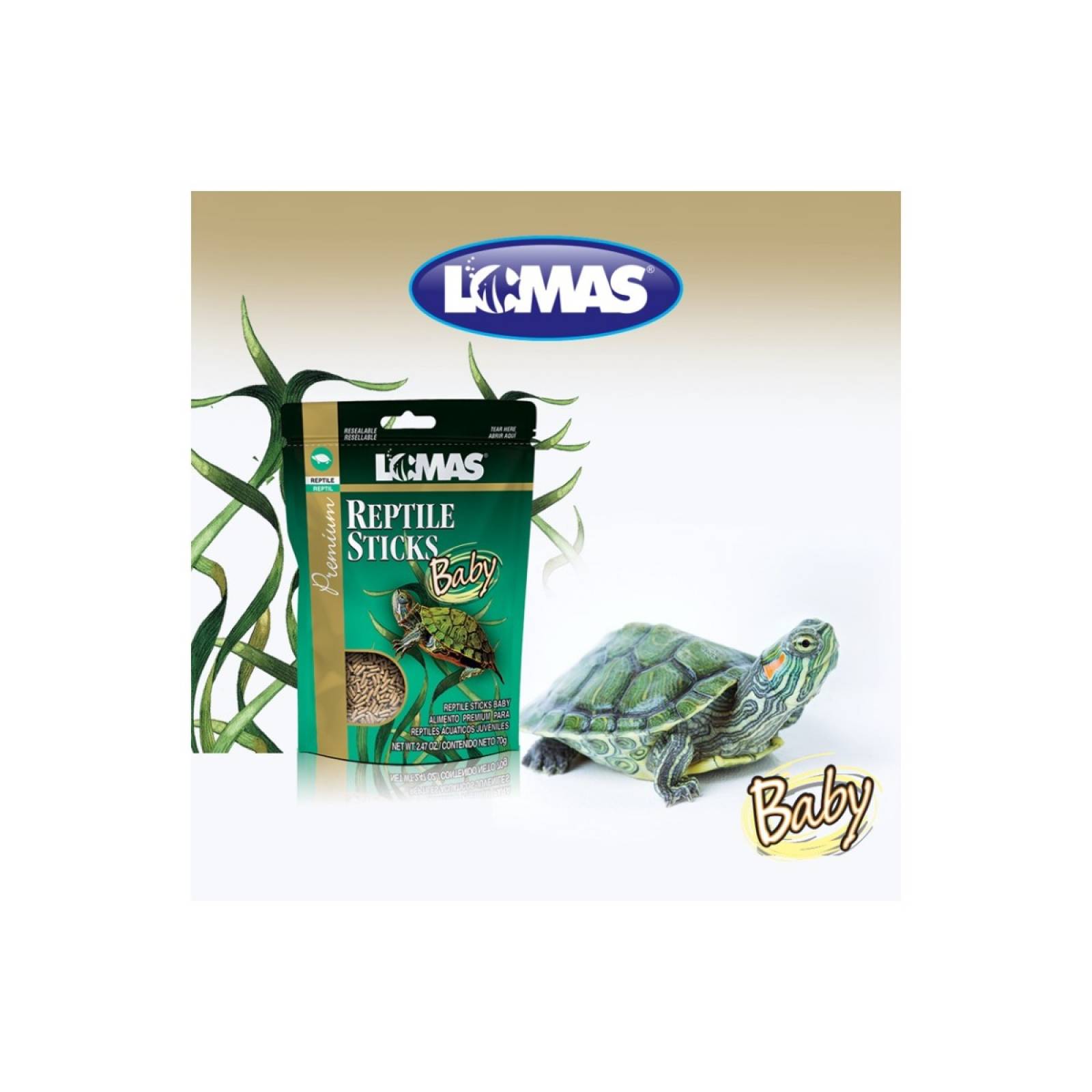 Acuario lomas reptiles sticks baby 70 gr