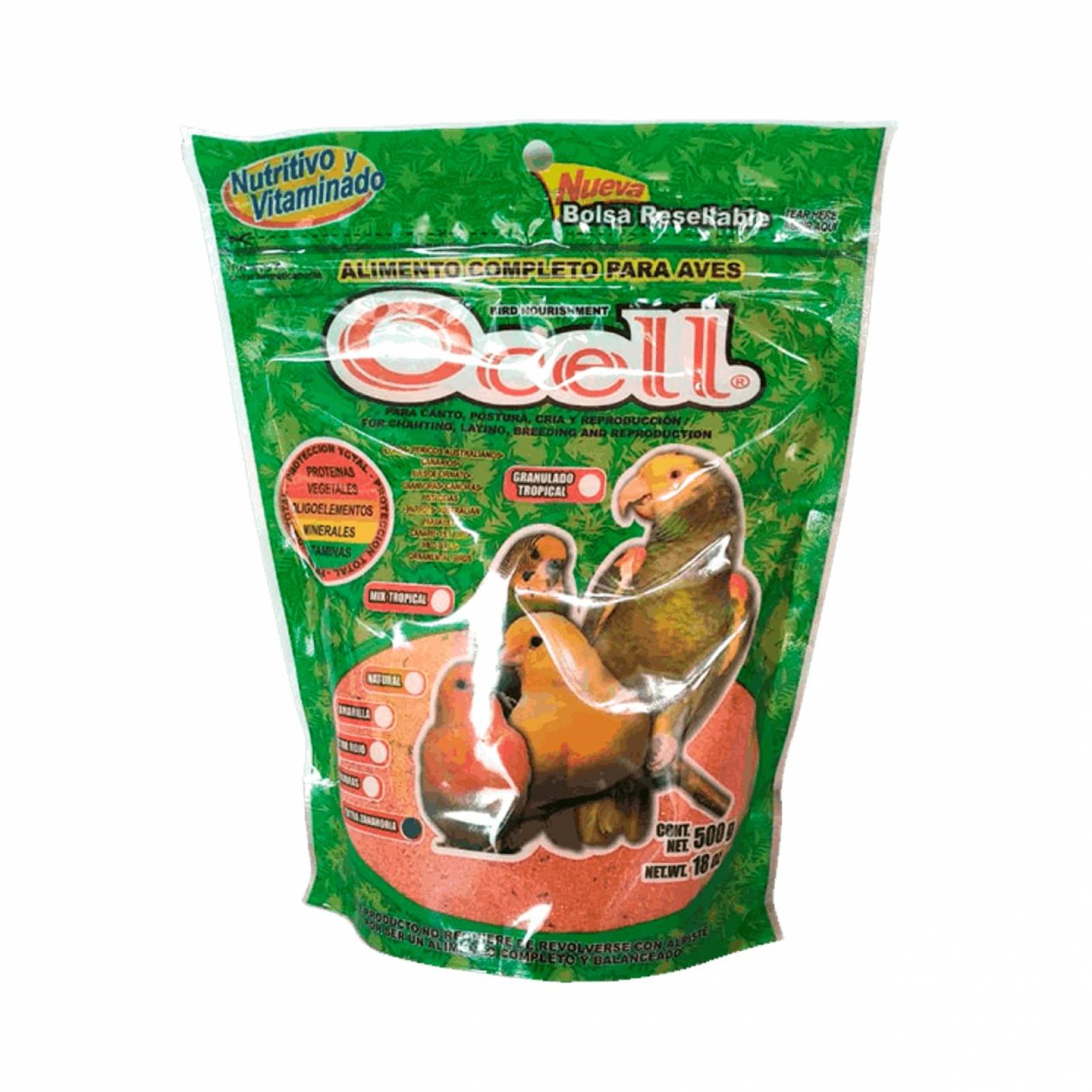 Alimento aves pasta zanahoria ocell 500 gr