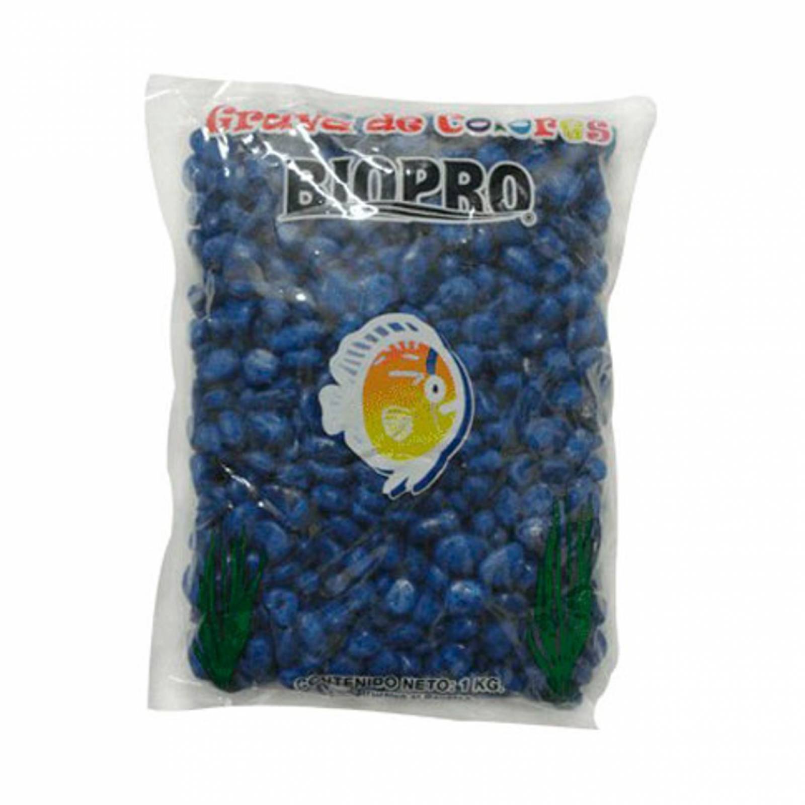 Grava chicle-azul fuerte hobby pet 1 kg