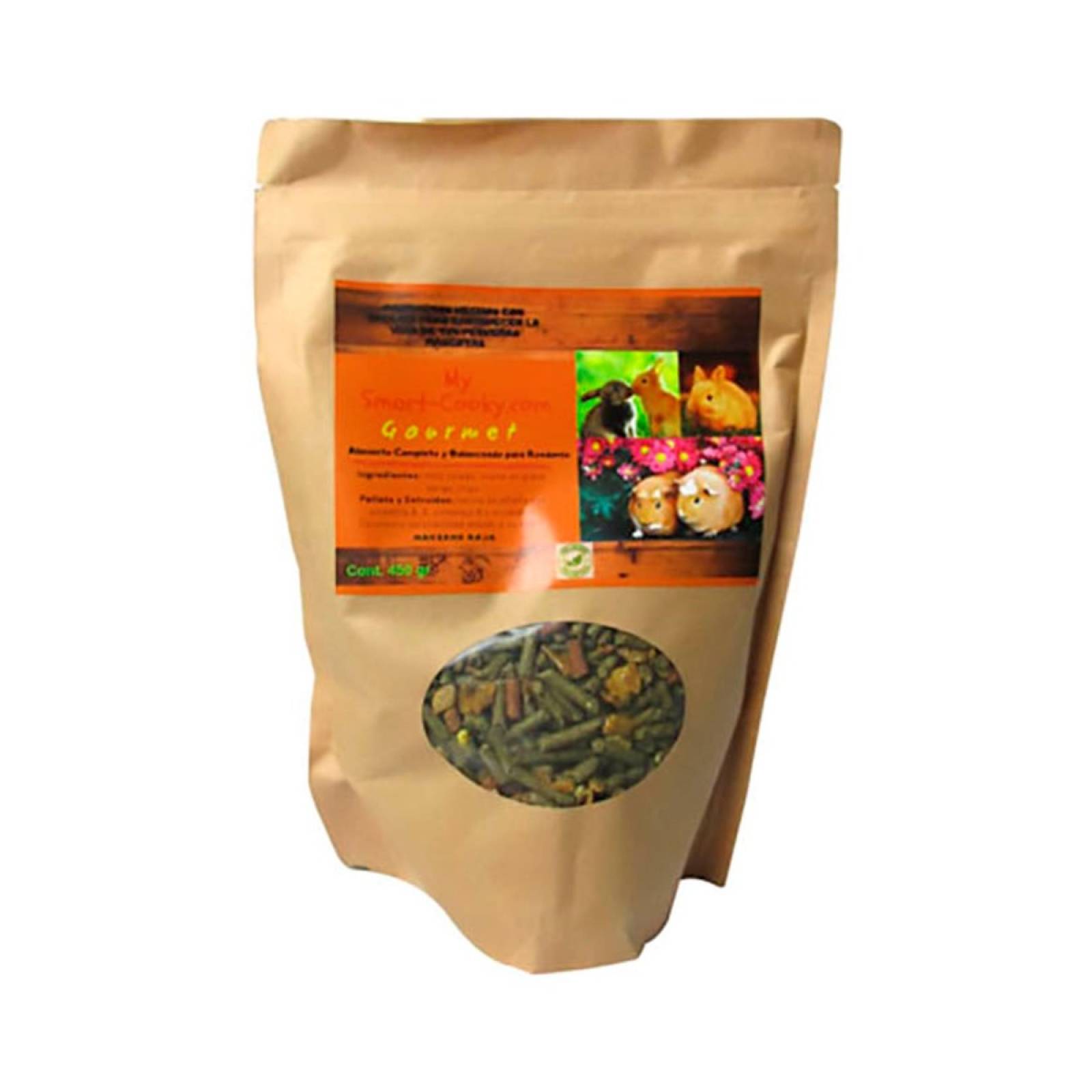 ALIMENTO PARA CONEJOS & CUYOS MANZANA ROJA MY SMART C 450 GR