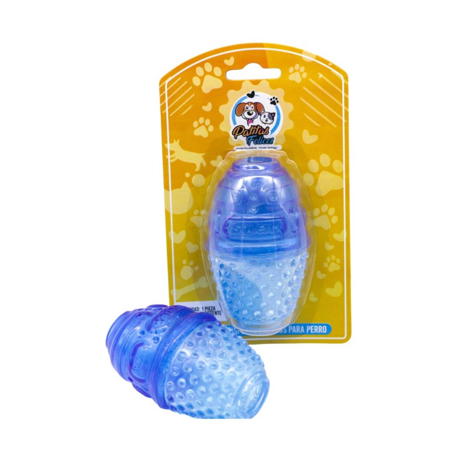 Juguete para perro ovalado dispensa premios patitas felices  