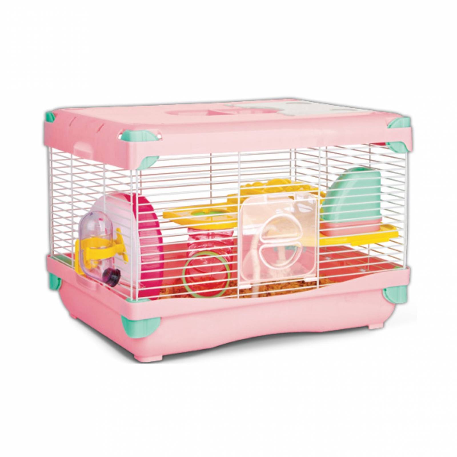 Jaula plastica para hamster 36x27x25 cm sunny  
