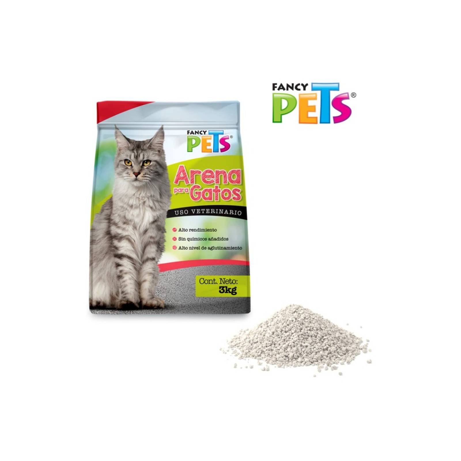 Arena para gato fancy pets 3 kg