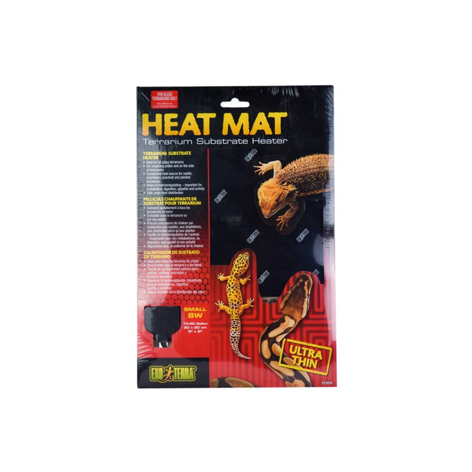 Calentador de terrario 8w para reptil hagen 