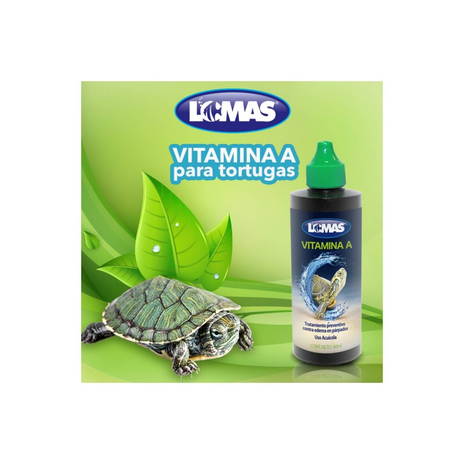Vitamina A para tortugas acuario lomas 60 ml