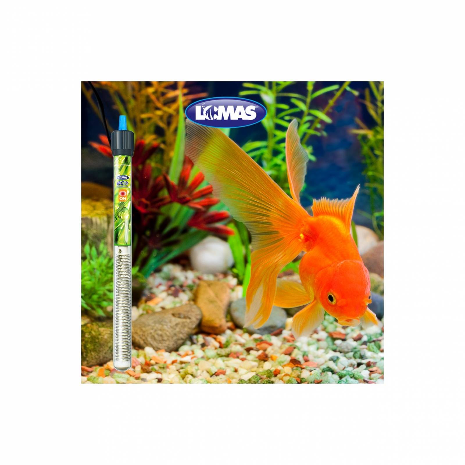 Calentador Sumergible Con Termostato Ecothermal 100 W Acuario Lomas