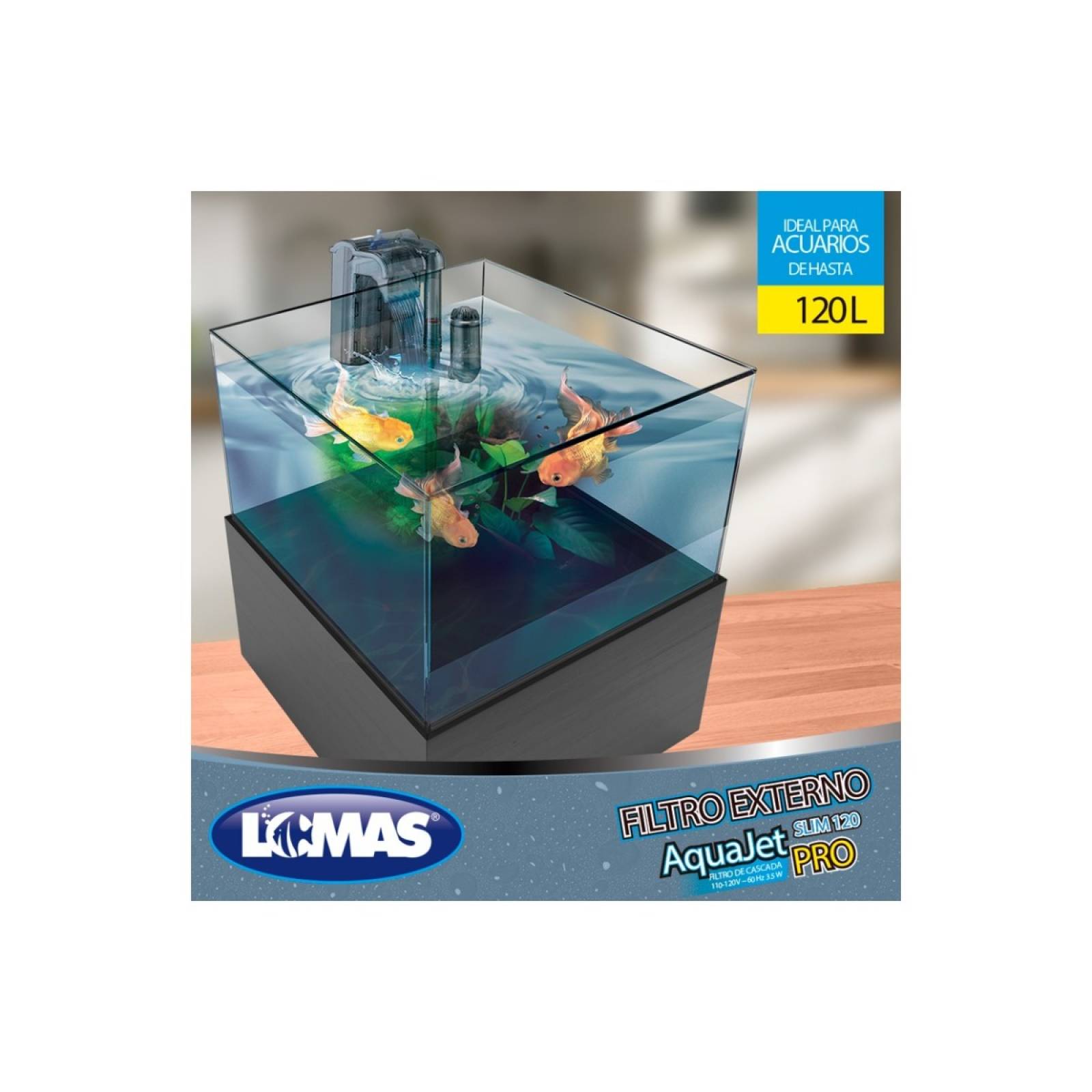 Filtro Externo Aquajet Slim Pro 120 Lt Acuario Lomas