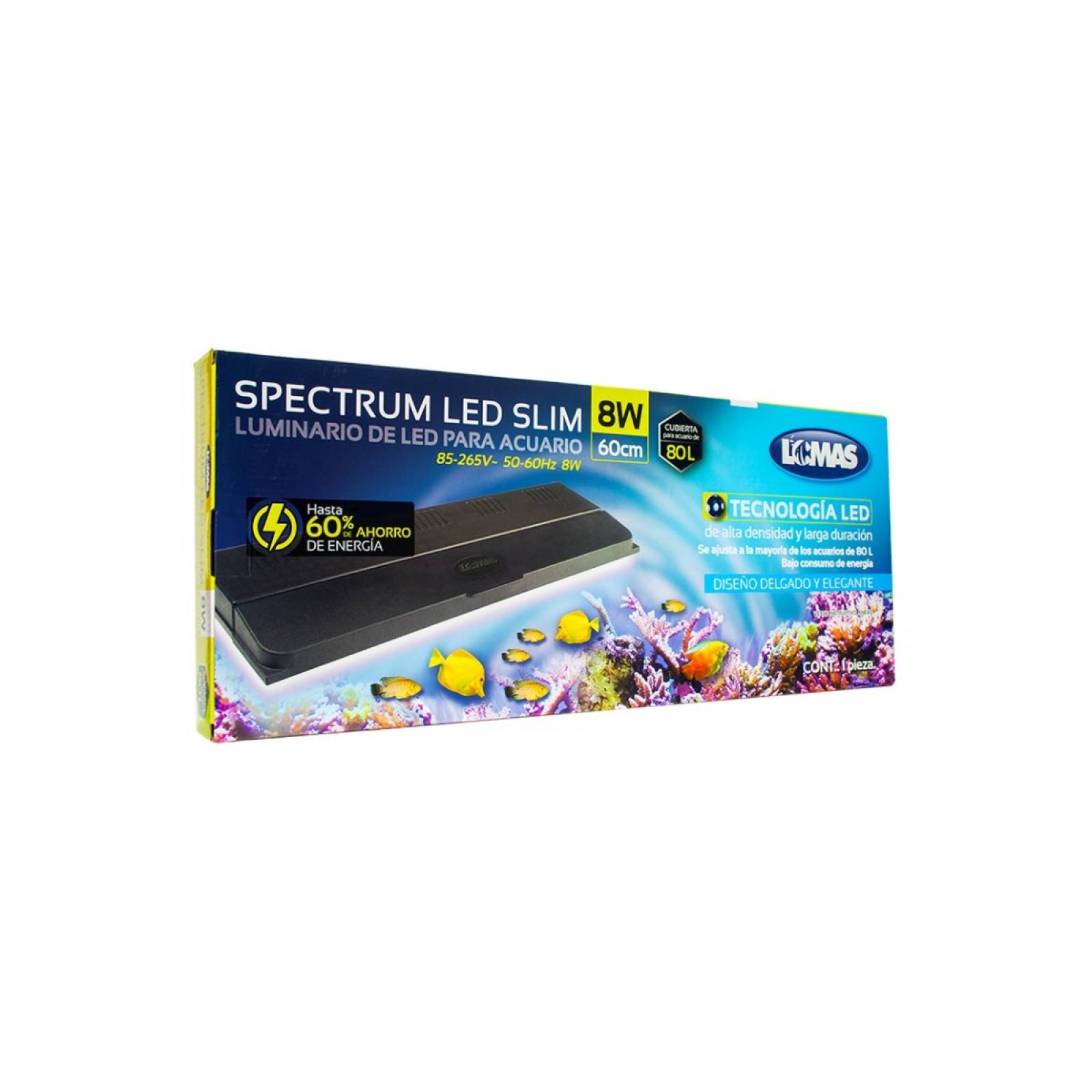 Luminario Spectrum Led Slim 60 Cm Acuario Lomas