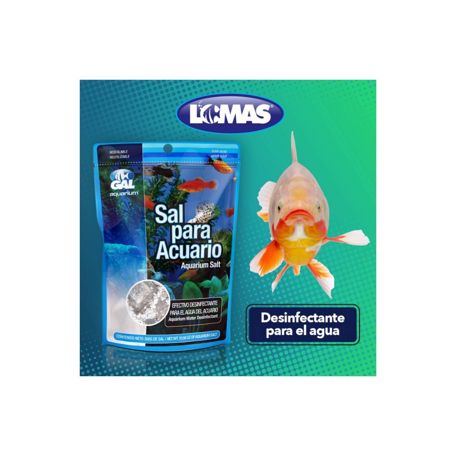 Sal Para Acuario Acuario Lomas 500 Gr