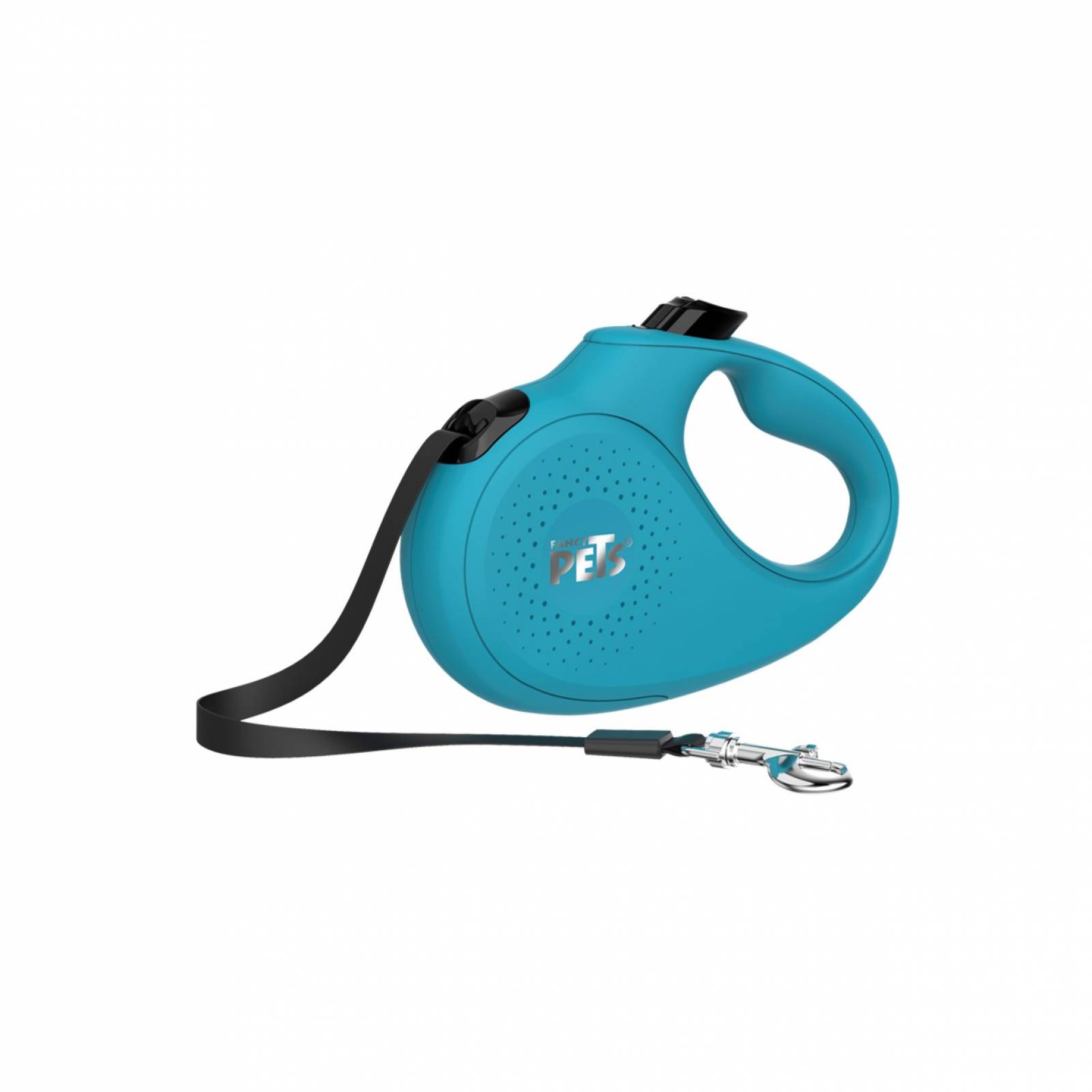 Correa Retractil Verde Agua Mediano Fancy Pets