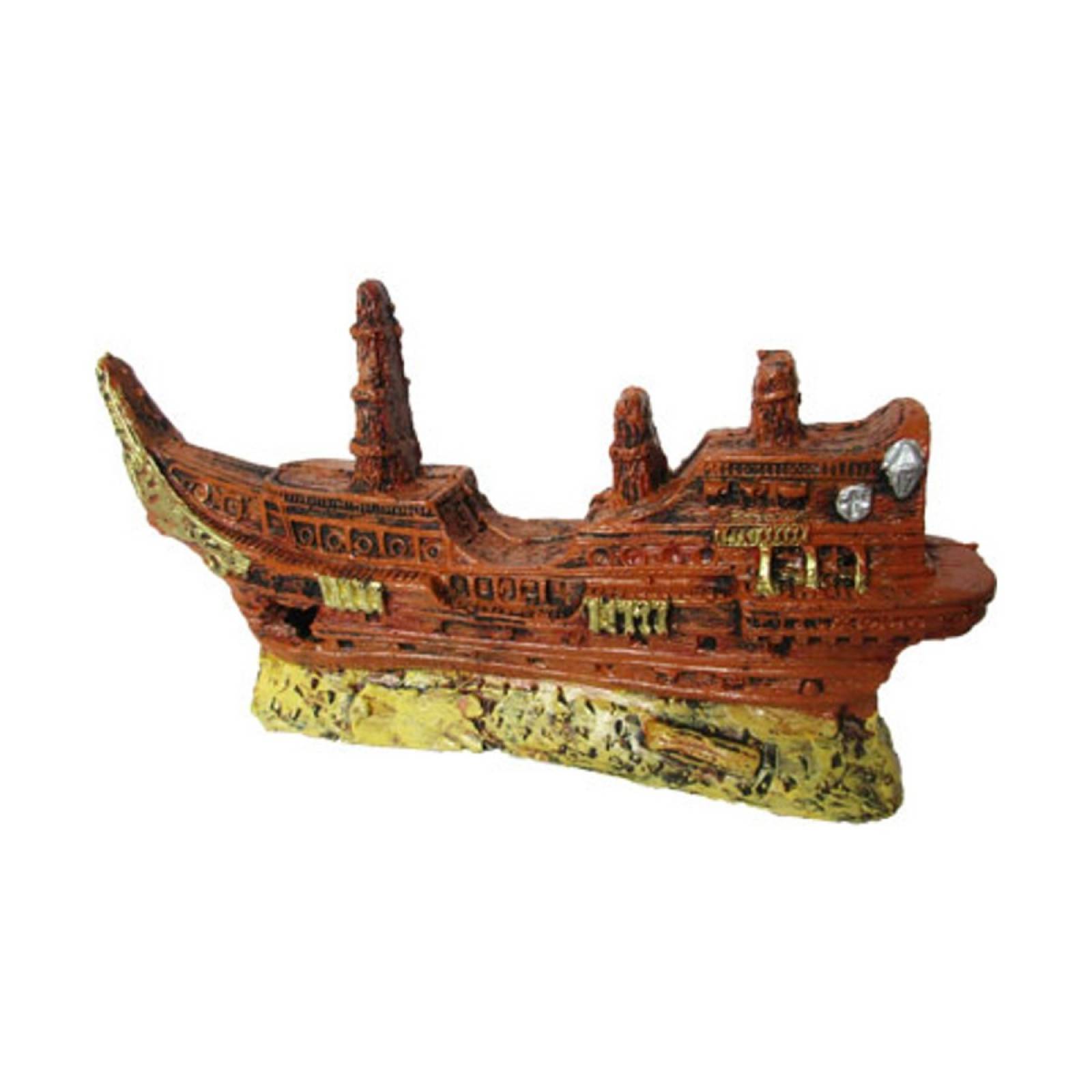 Barco Galeon #2 Para Acuario O Terrario Hobby Pet