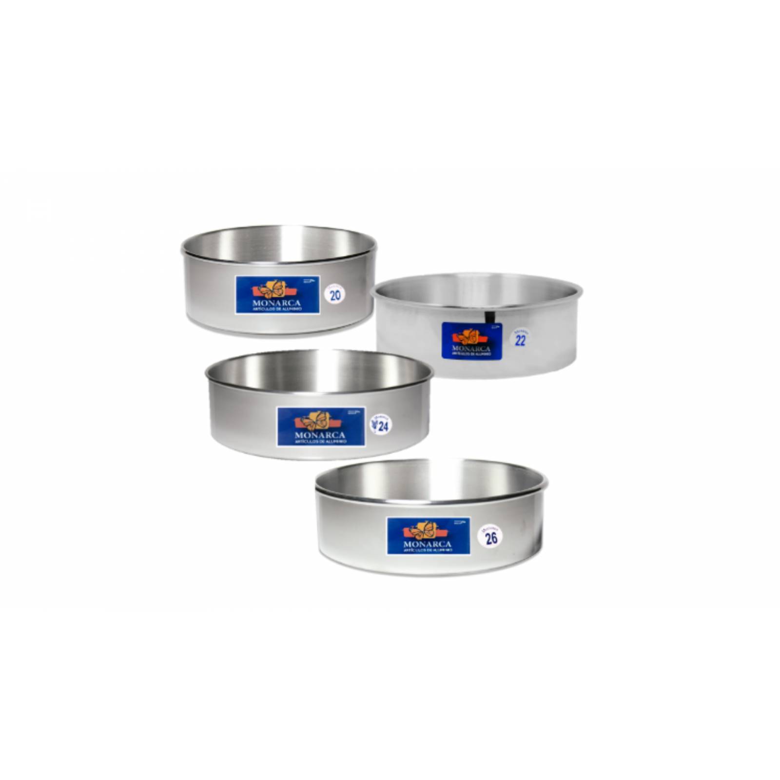 Juego de Moldes Pasteleros no. 20, 22, 24, 26