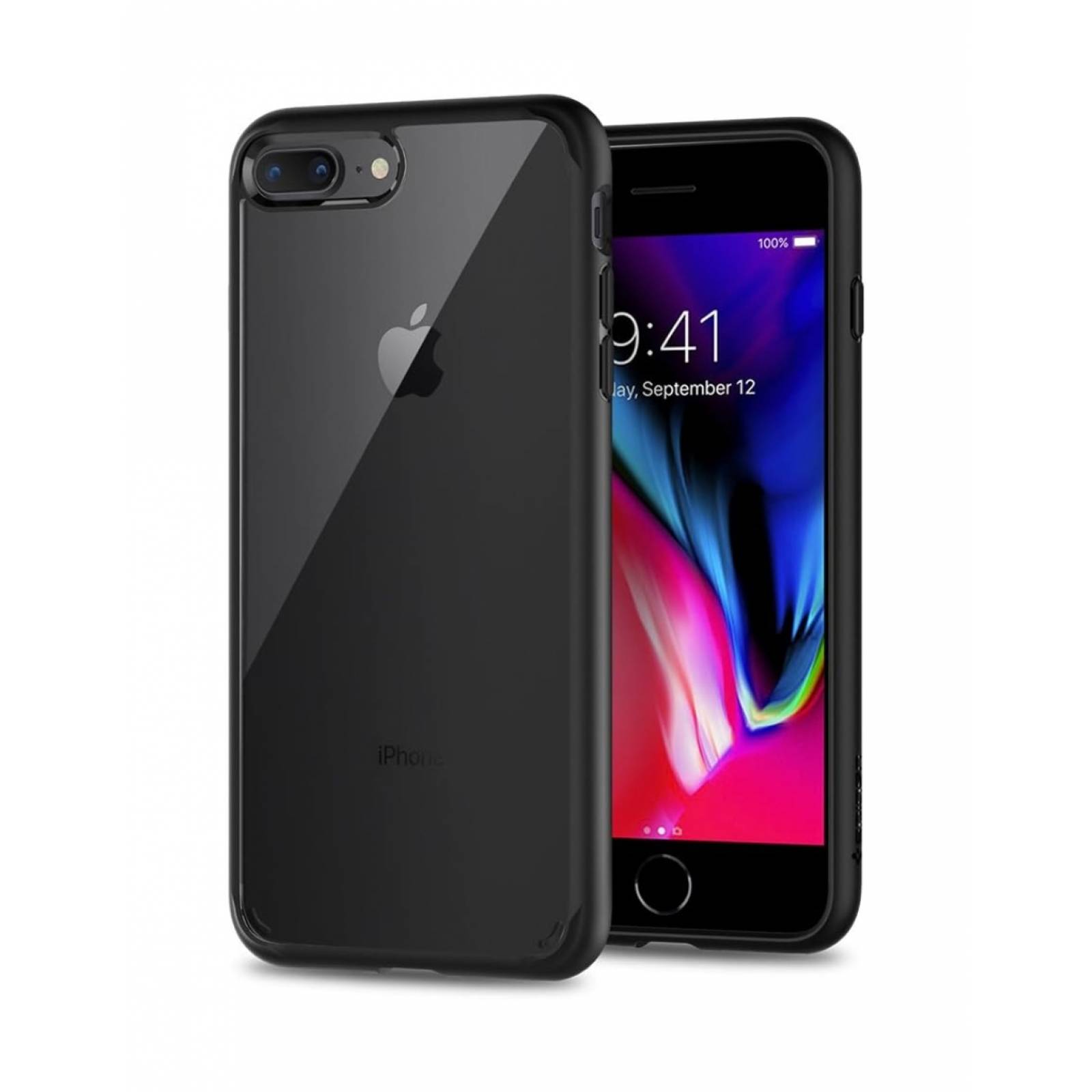 Spigen: Funda Ultra Hybrid iPhone 8/7 Plus (negro)