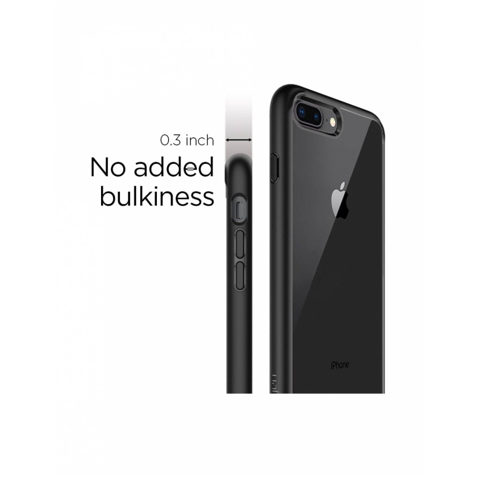 Spigen: Funda Ultra Hybrid iPhone 8/7 Plus (negro)