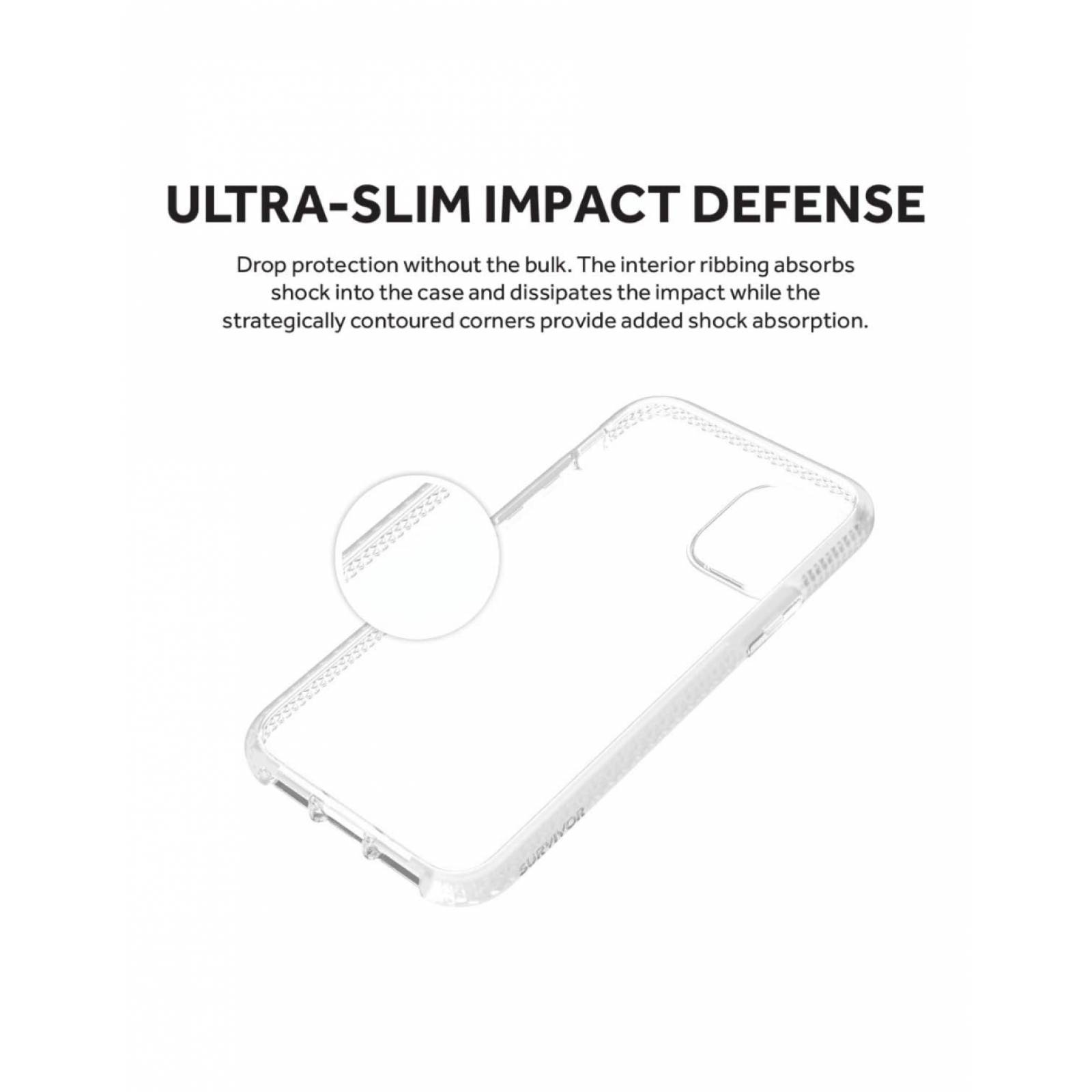 FUNDA SURVIVOR CLEAR IPHONE 11 PRO TRANSPARENTE