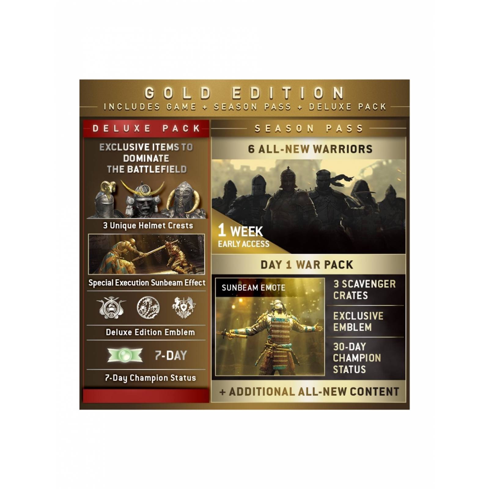 FOR HONOR GOLD EDITION PS4