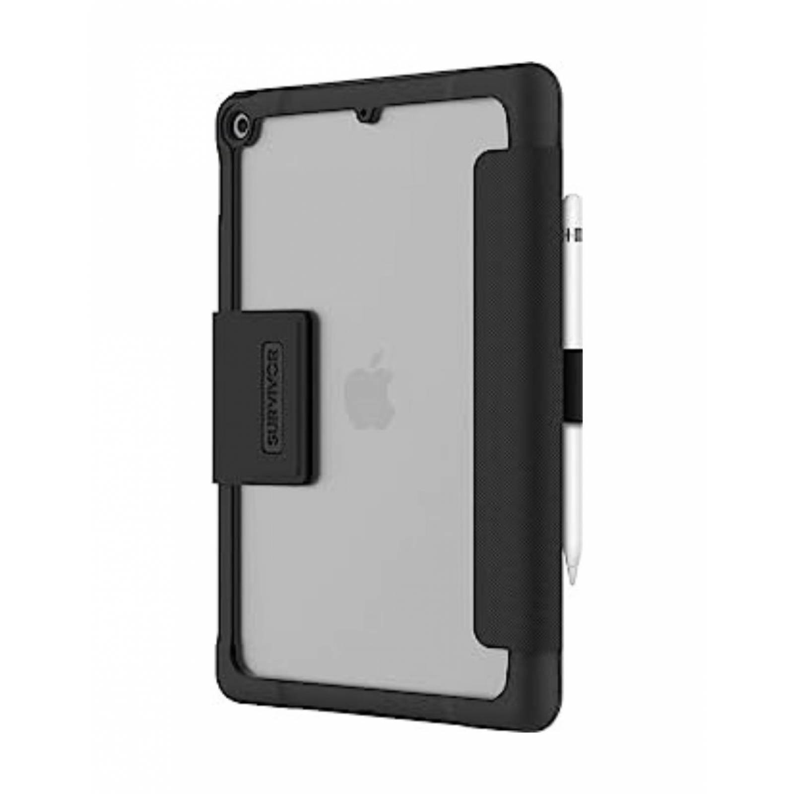 Funda Griffin Survivor: iPad 7 (negra)