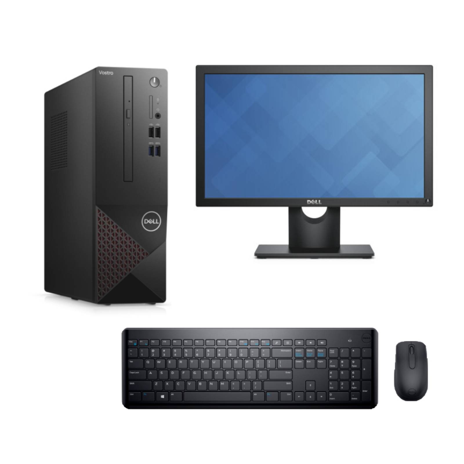 Computadora de escritorio Dell Vostro I7 RAM 8GB 1TB HDD Monitor 18.5 Windows 10 Pro