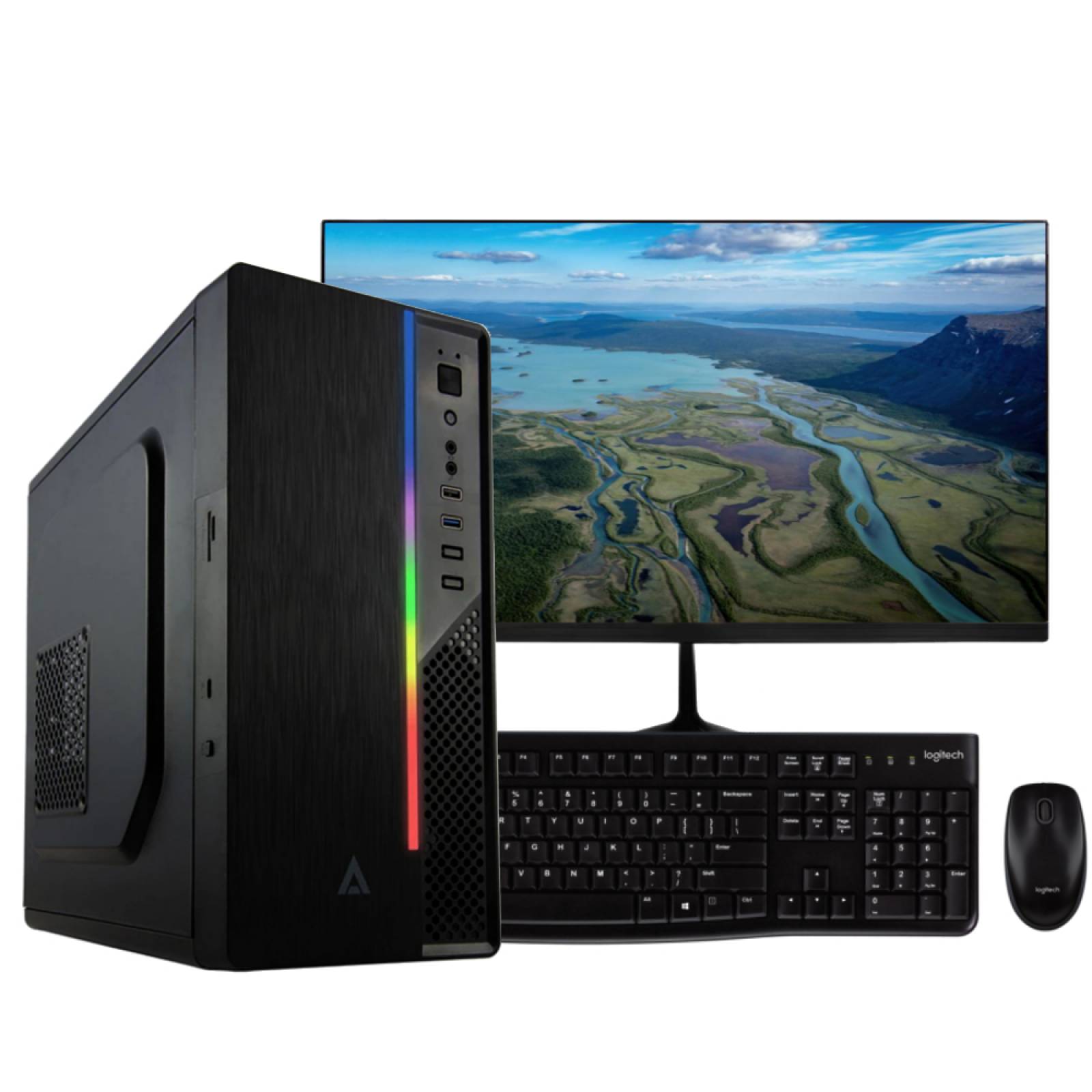 Pc Cpu Escritorio Intel Core i5 11400 Ram 8gb Ssd 240gb 21.5"