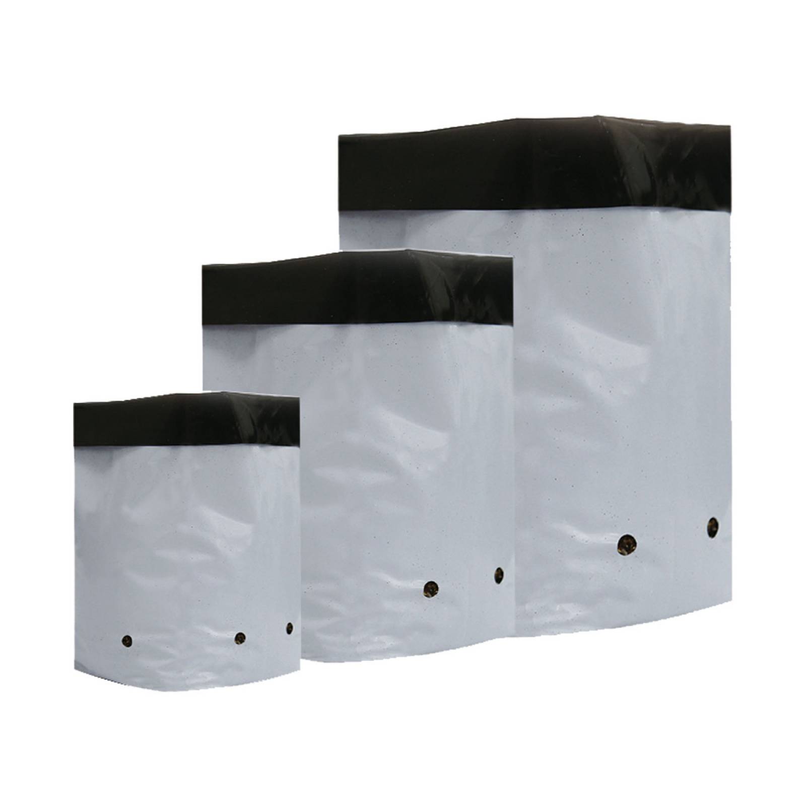 BOLSA DE CULTIVO BLANCO Y NEGRO 2 GAL (100 pzas)