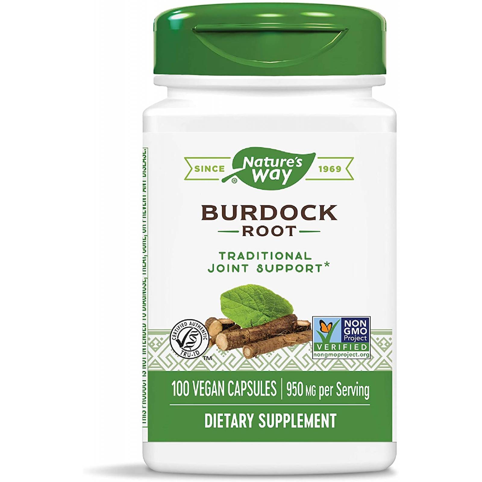 Natures Way Raiz De Bardana Burdock Root 100capsulas