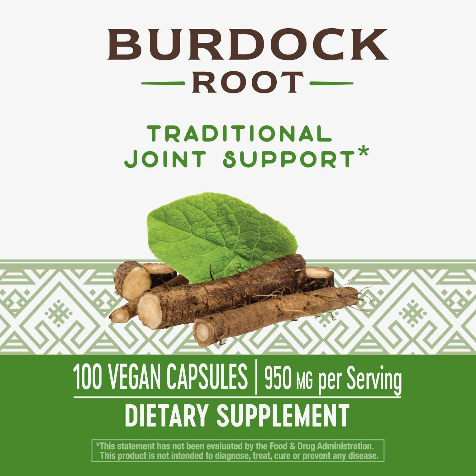Natures Way Raiz De Bardana Burdock Root 100capsulas